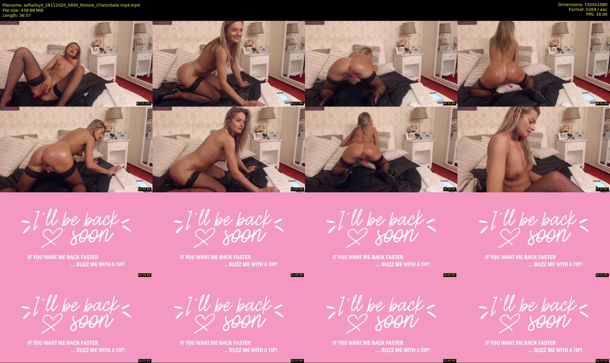 sofialloyd — 37 minute Chaturbate female cam show recording, 1080p, Nov 28, 2020