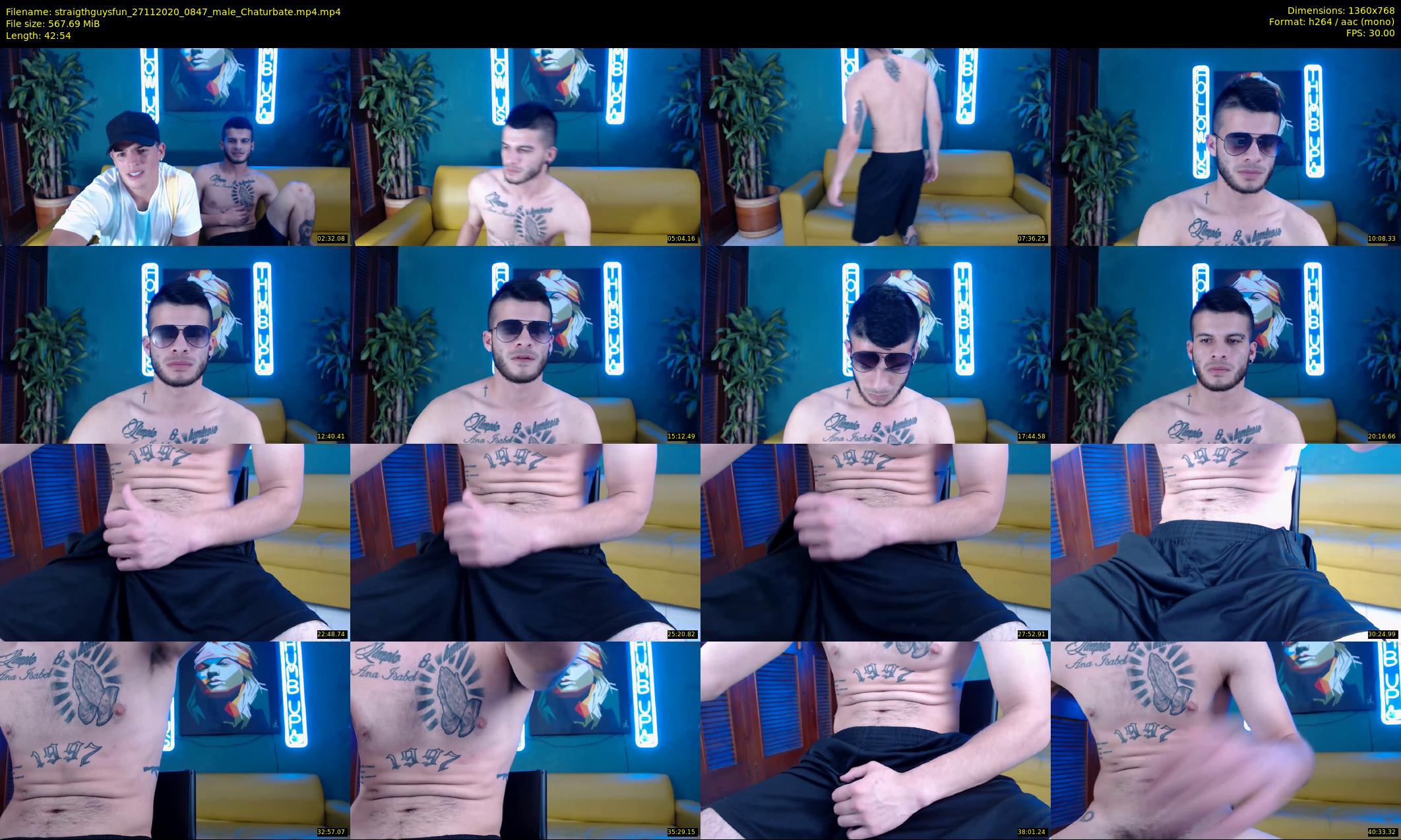 straigthguysfun — 43 minute Chaturbate male cam show recording, 720p, Nov 27, 2020