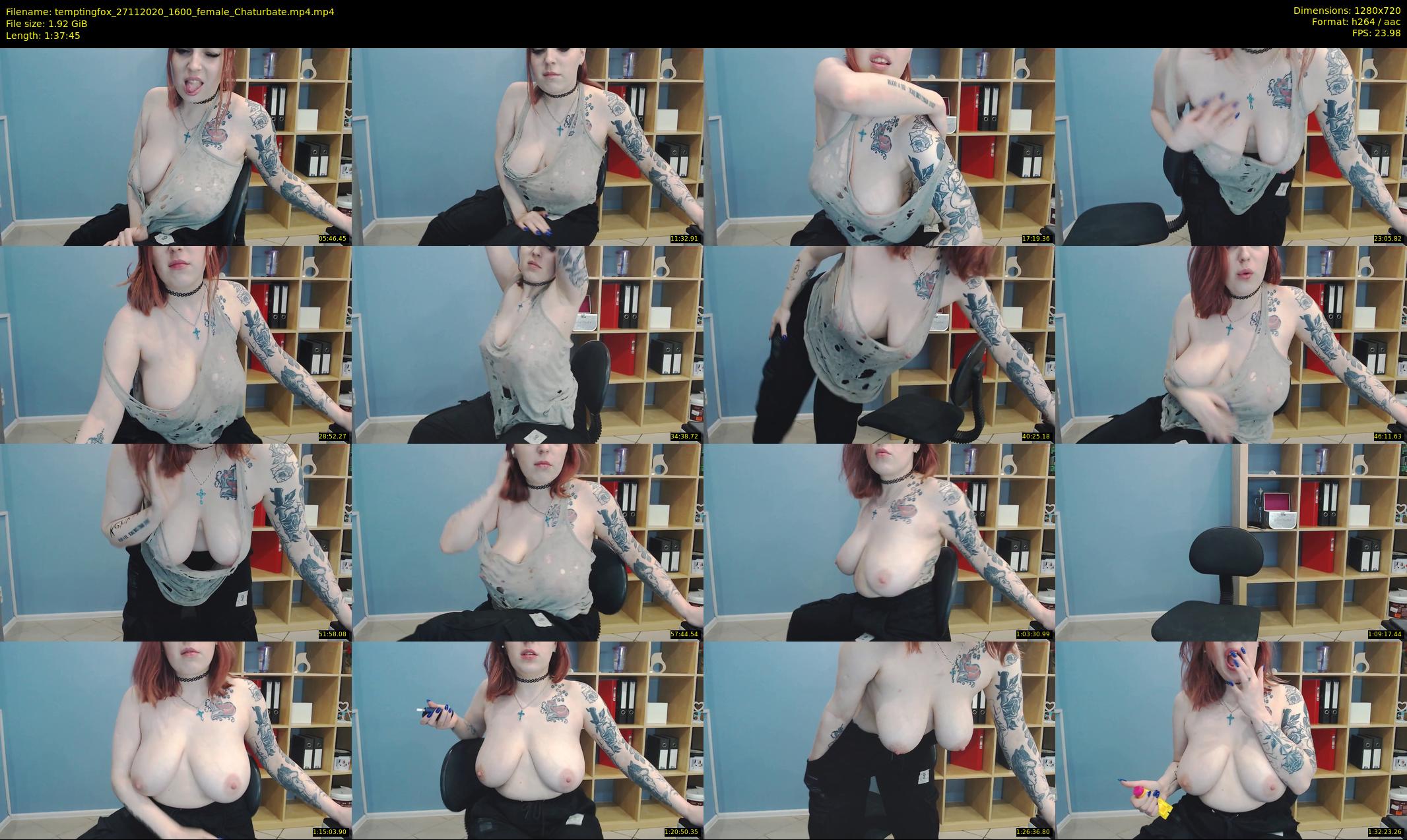 temptingfox — 98 minute Chaturbate female cam show recording, 720p, Nov 27, 2020