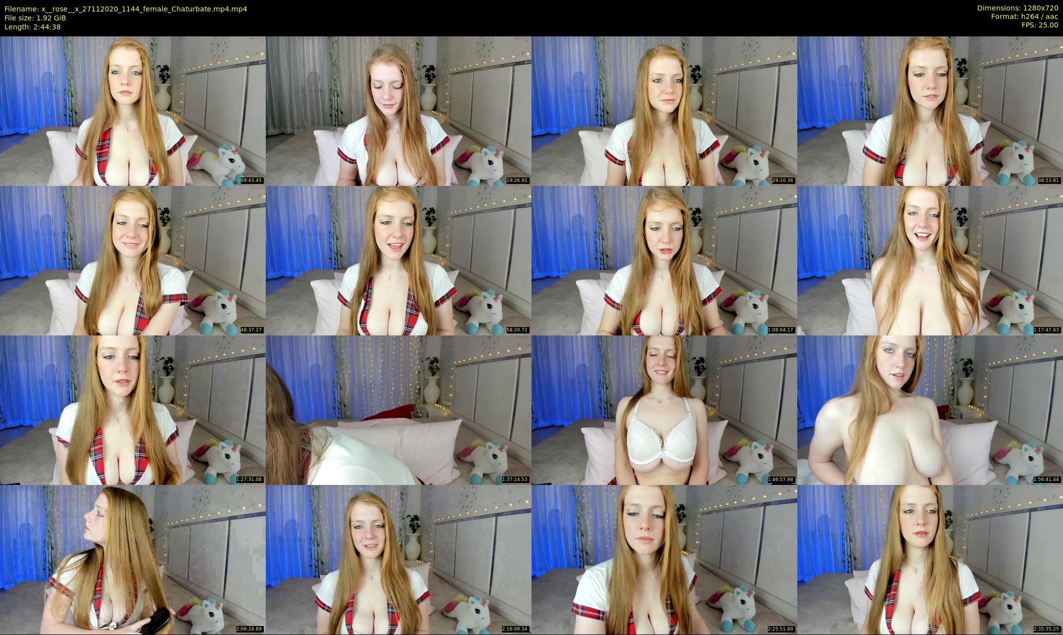 x__rose__x — 165 minute Chaturbate female cam show recording, 720p, Nov 27, 2020