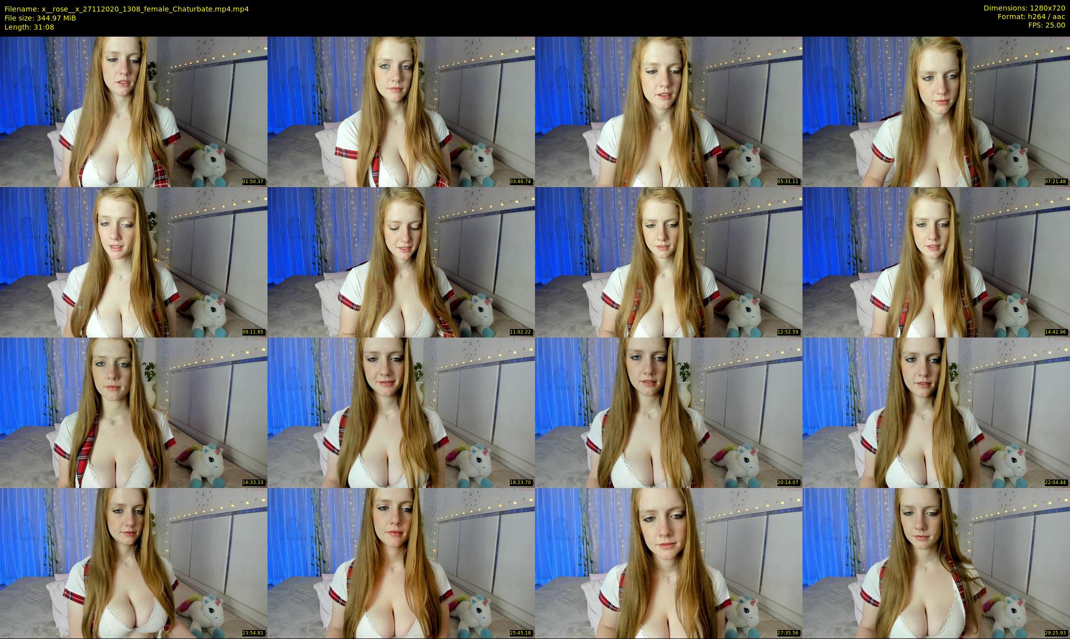 x__rose__x — 32 minute Chaturbate female cam show recording, 720p, Nov 27, 2020