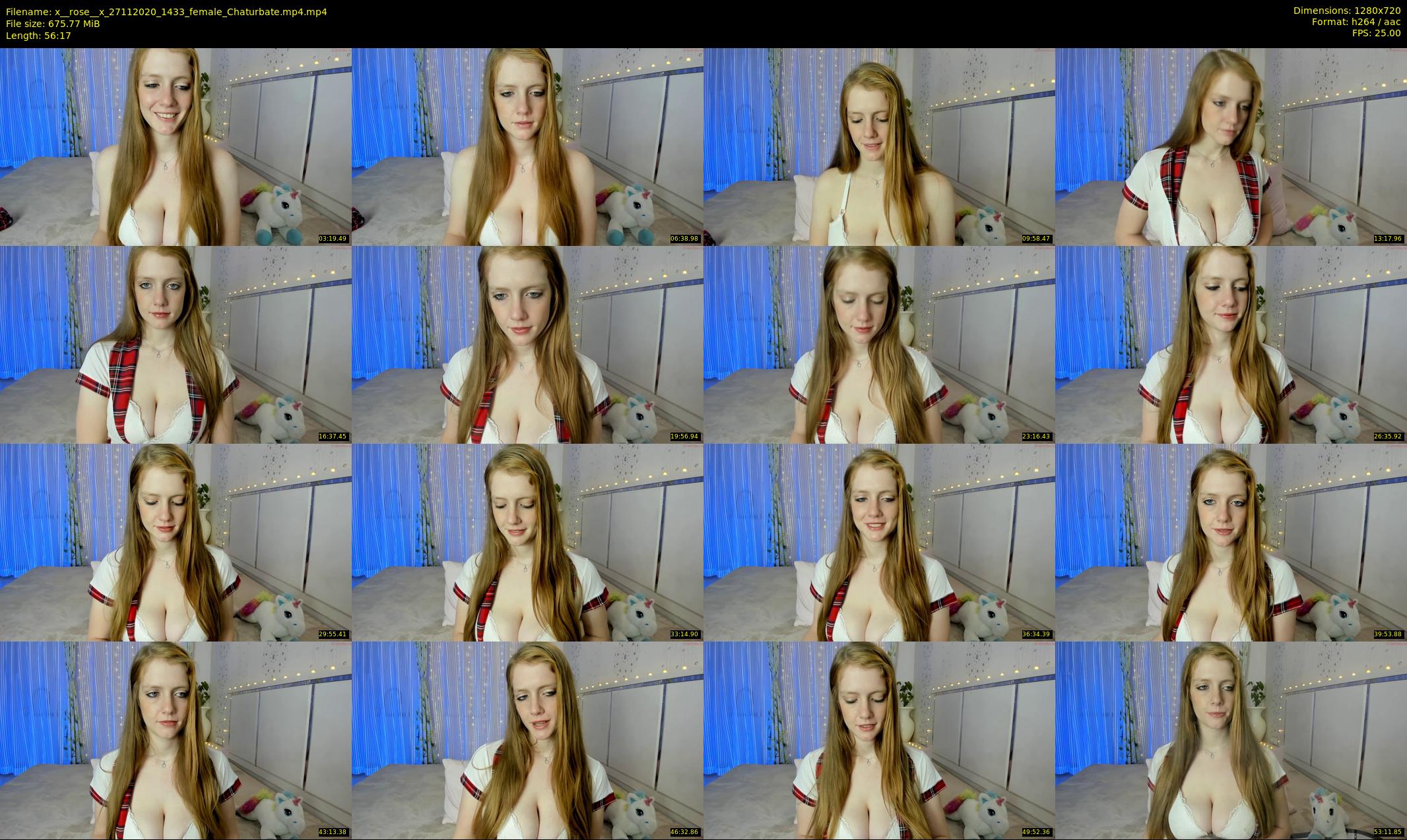 x__rose__x — 57 minute Chaturbate female cam show recording, 720p, Nov 27, 2020