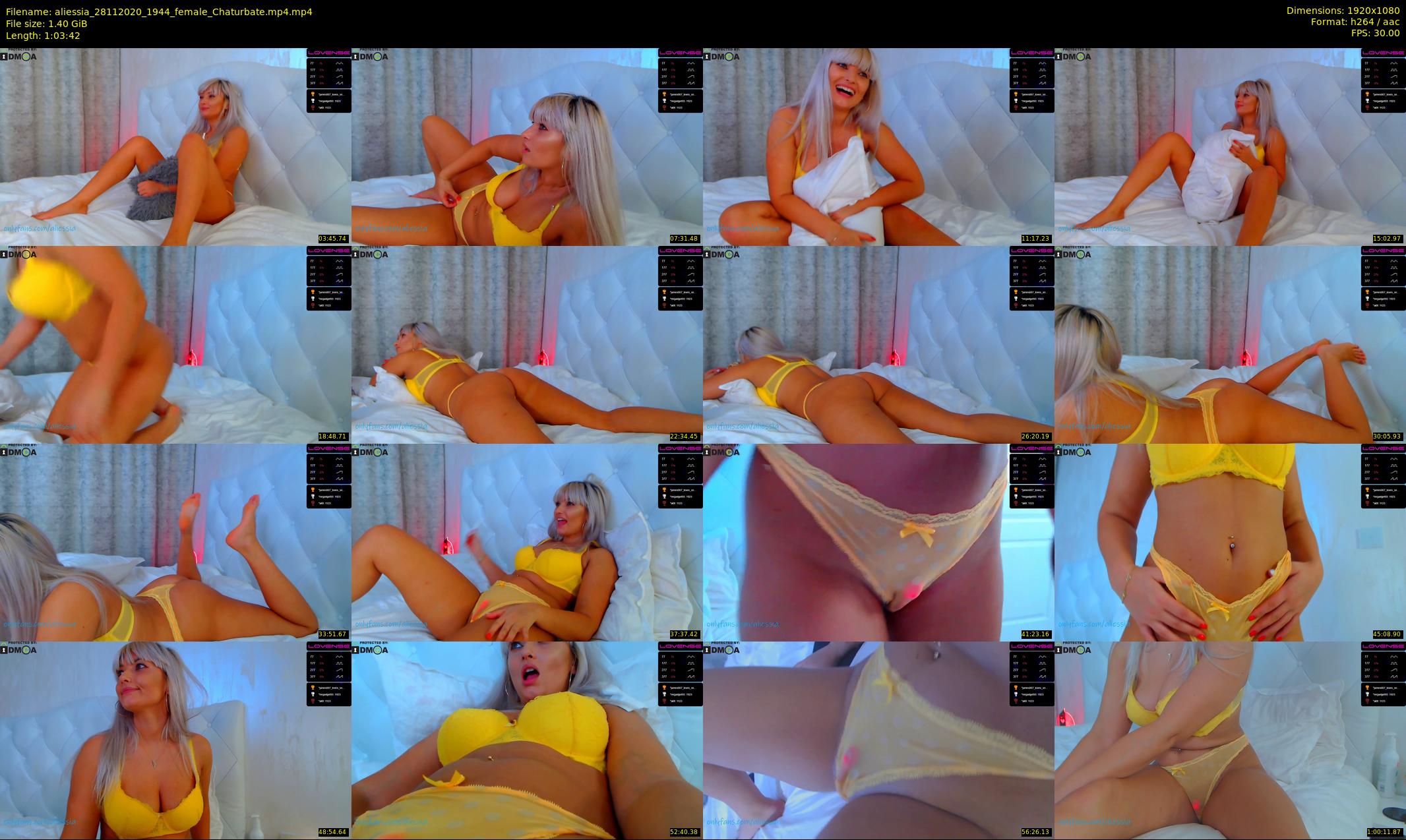 aliessia — 64 minute Chaturbate female cam show recording, 1080p, Nov 28, 2020