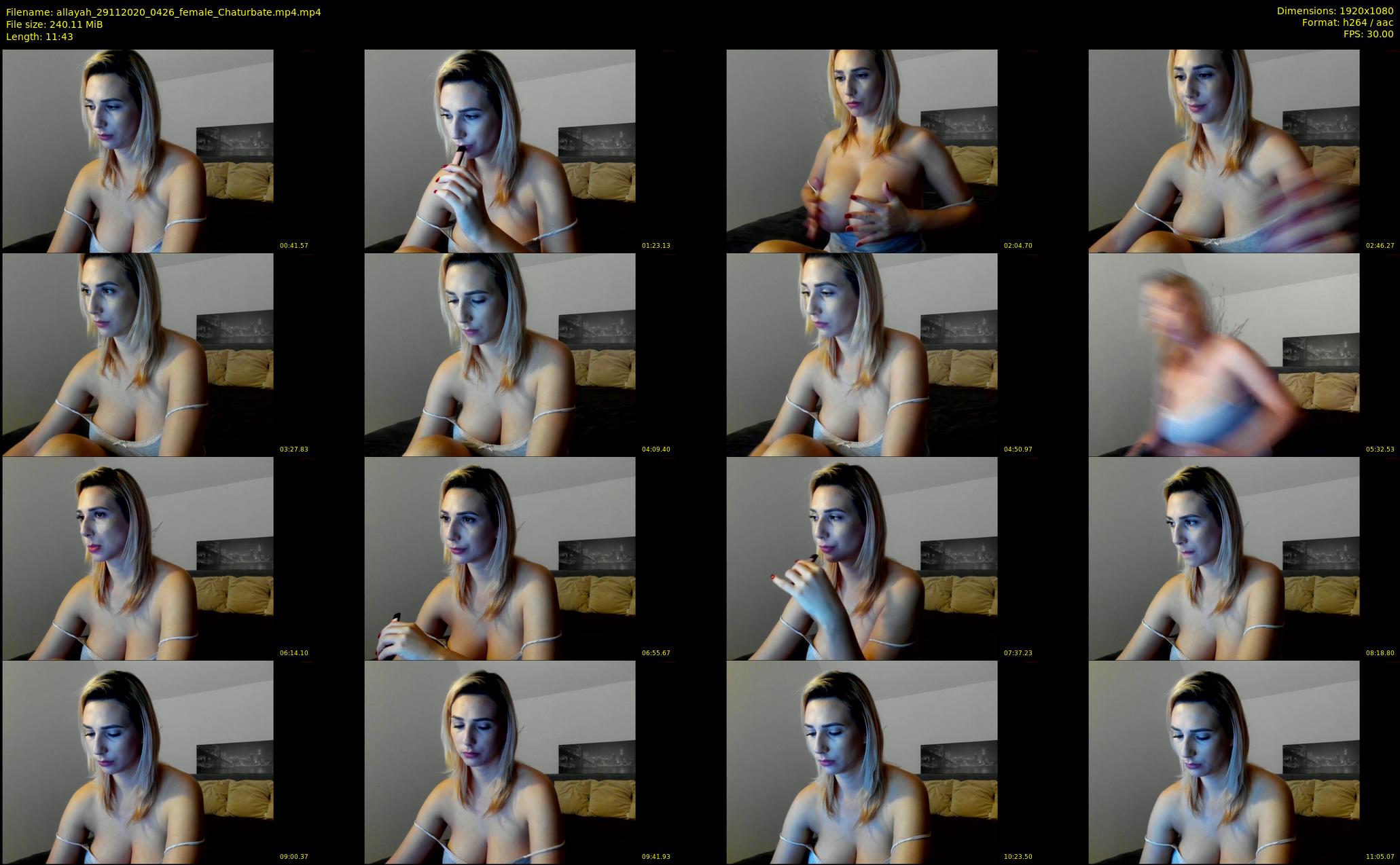 allayah — 12 minute Chaturbate female cam show recording, 1080p, Nov 29, 2020