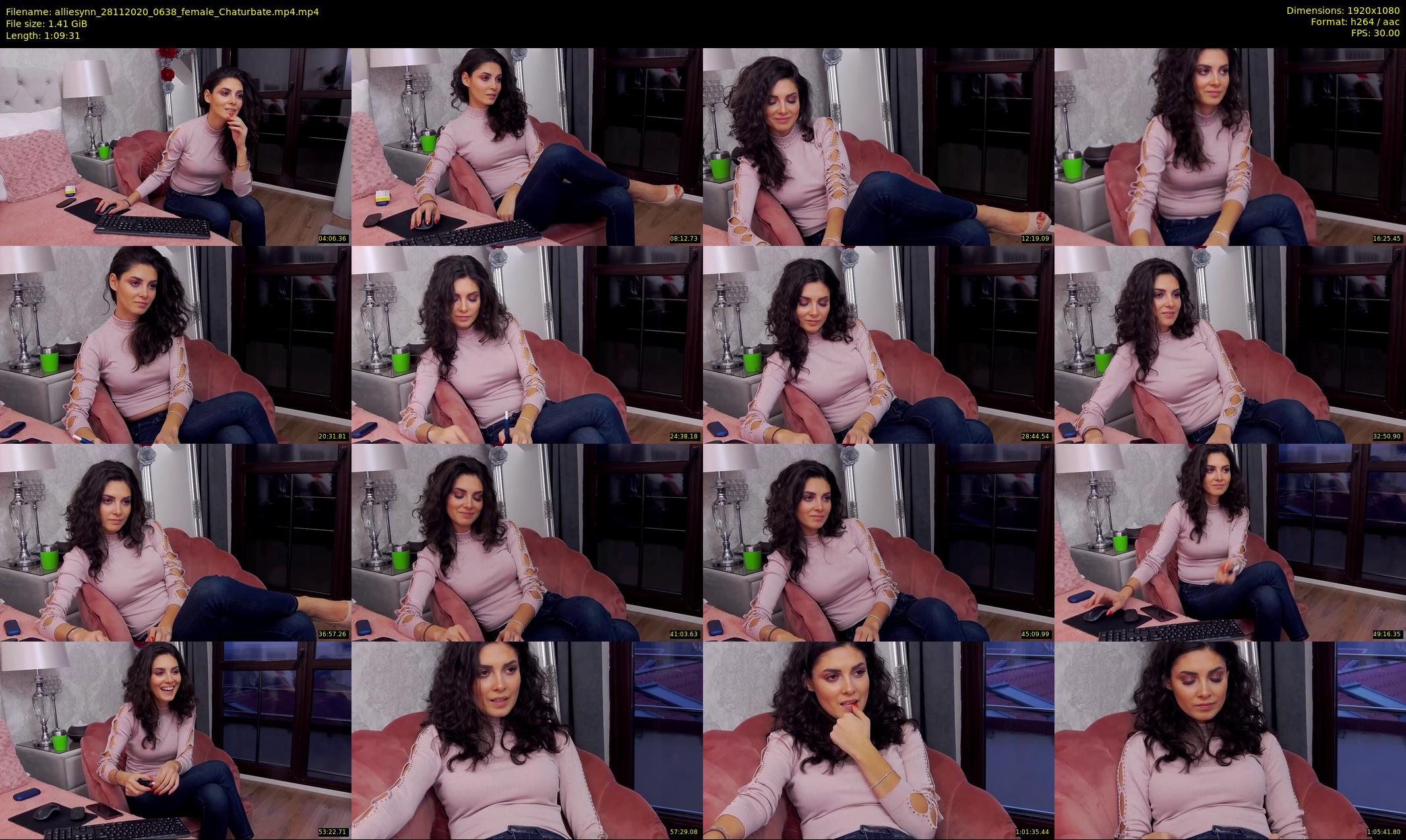 alliesynn — 70 minute Chaturbate female cam show recording, 1080p, Nov 28, 2020