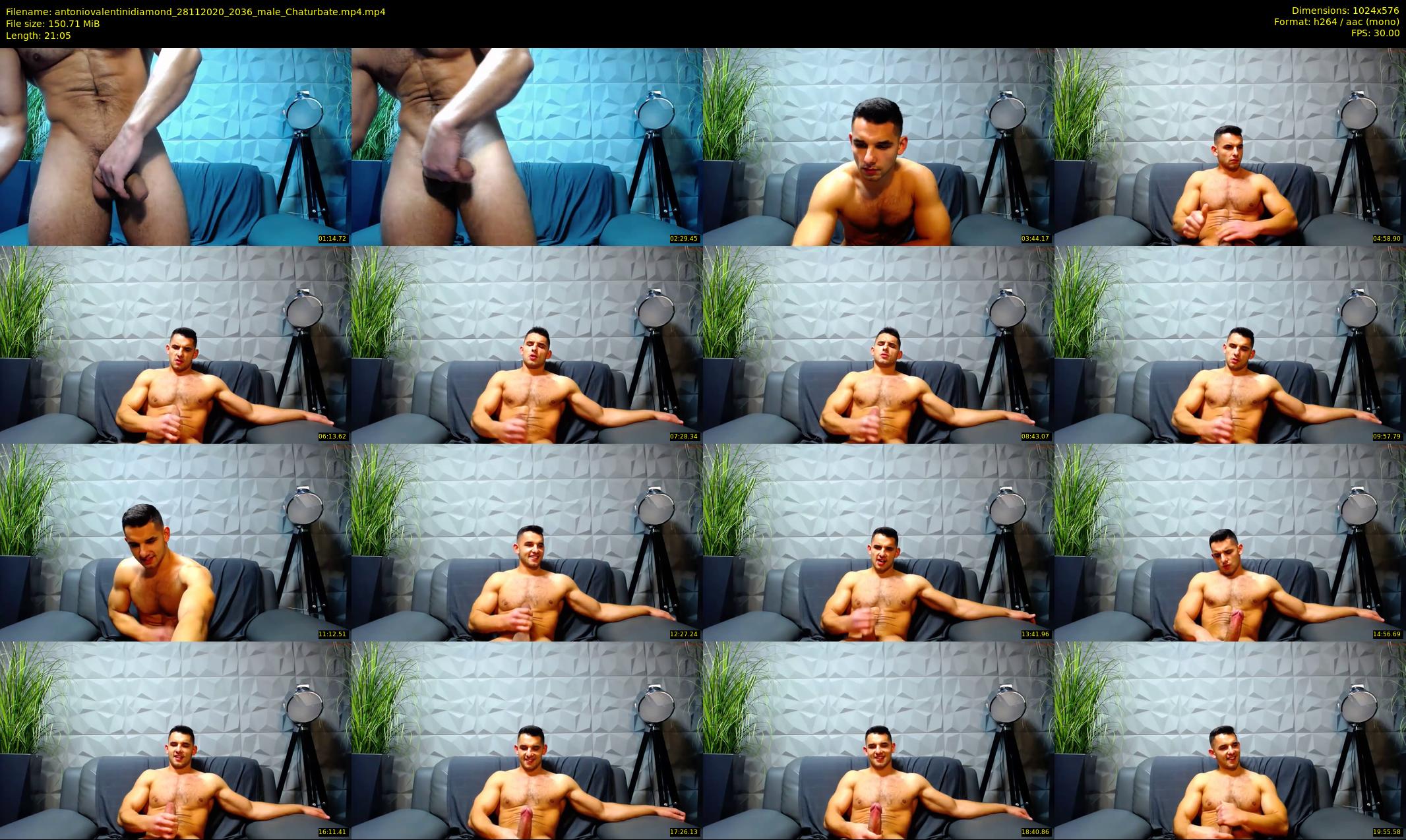 antoniovalentinidiamond — 22 minute Chaturbate male cam show recording, 480p, Nov 28, 2020