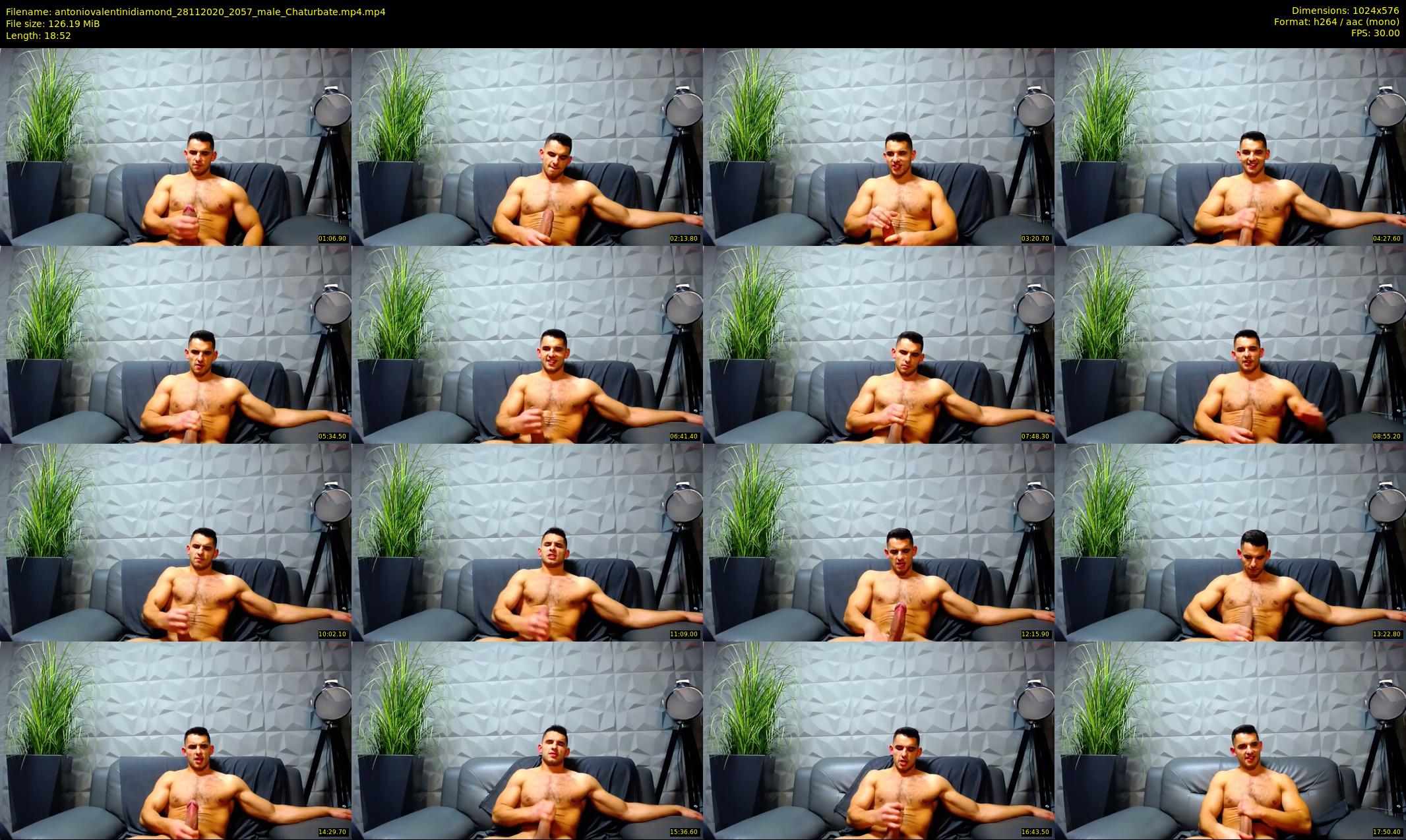 antoniovalentinidiamond — 19 minute Chaturbate male cam show recording, 480p, Nov 28, 2020