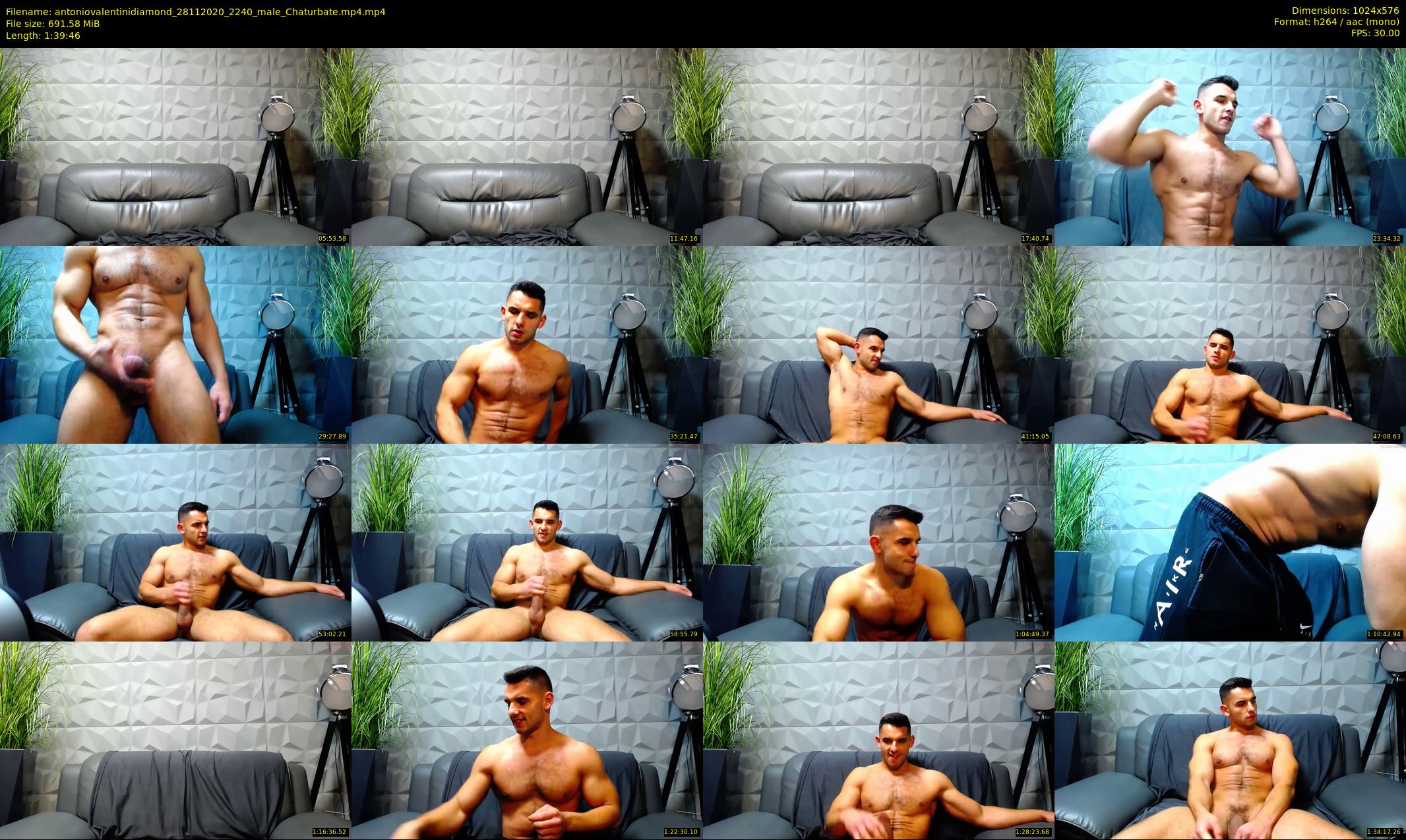 antoniovalentinidiamond — 100 minute Chaturbate male cam show recording, 480p, Nov 28, 2020