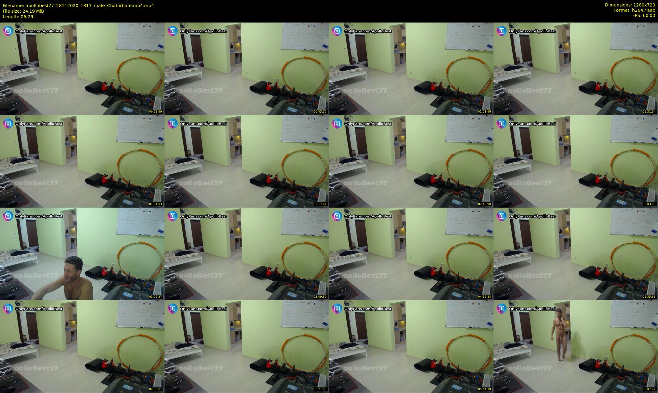 apollobest77 — 7 minute Chaturbate male cam show recording, 720p, Nov 28, 2020