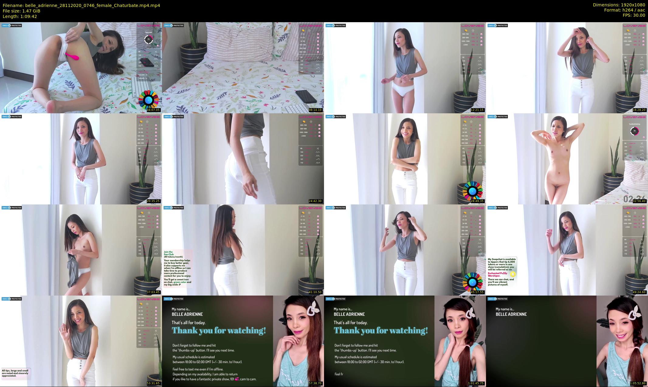 belle_adrienne — 70 minute Chaturbate couple cam show recording, 1080p, Nov 28, 2020