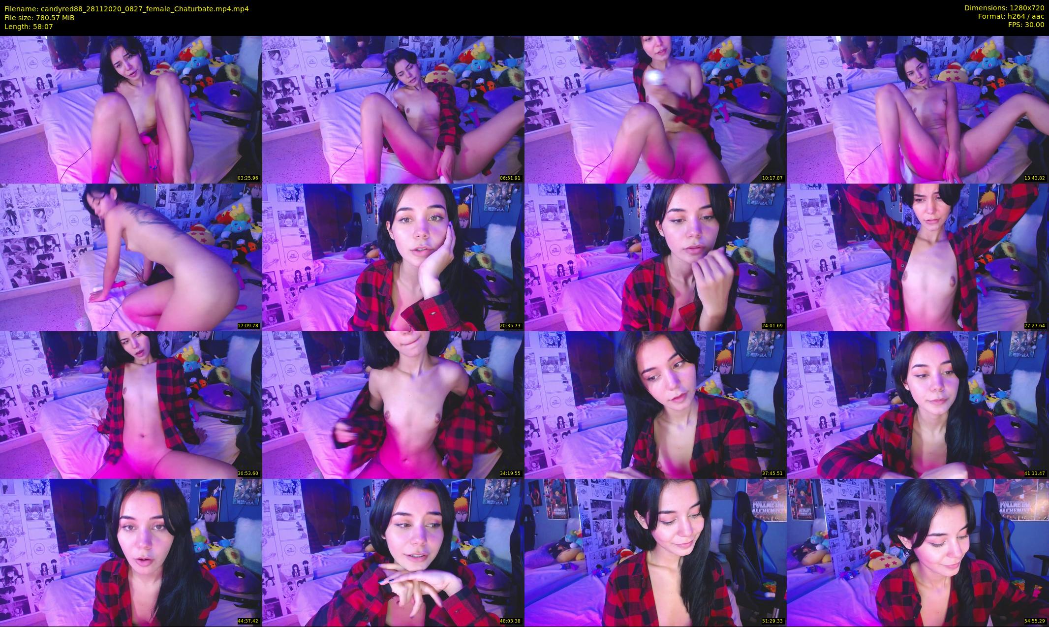 candyred88 — 59 minute Chaturbate female cam show recording, 720p, Nov 28, 2020