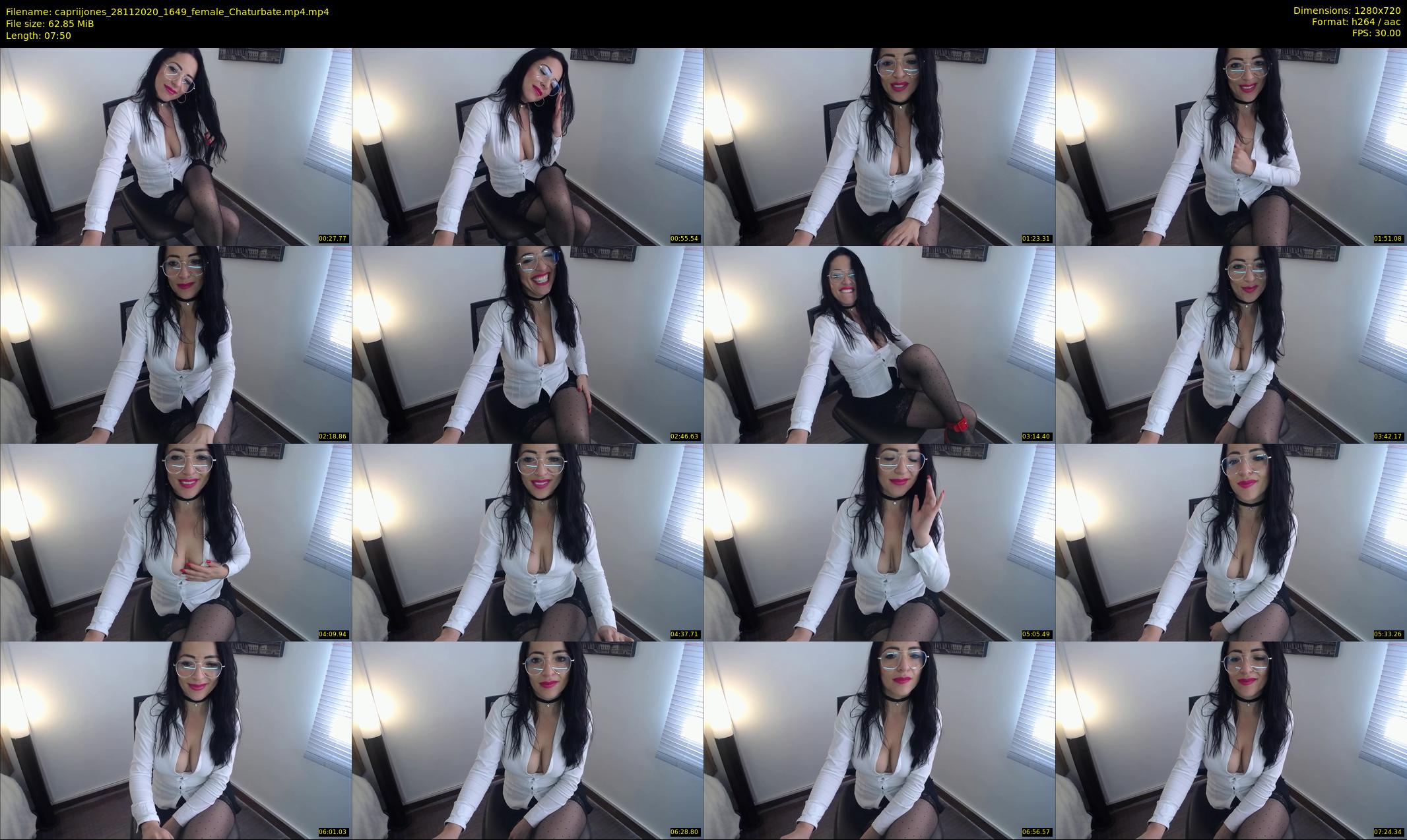 capriijones — 8 minute Chaturbate female cam show recording, 720p, Nov 28, 2020
