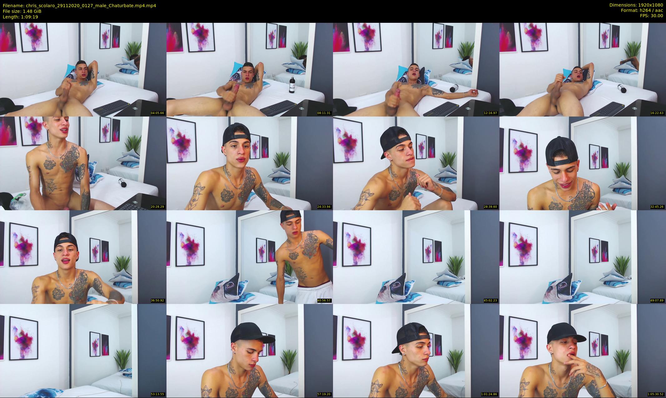 chris_scolaro — 70 minute Chaturbate male cam show recording, 1080p, Nov 29, 2020