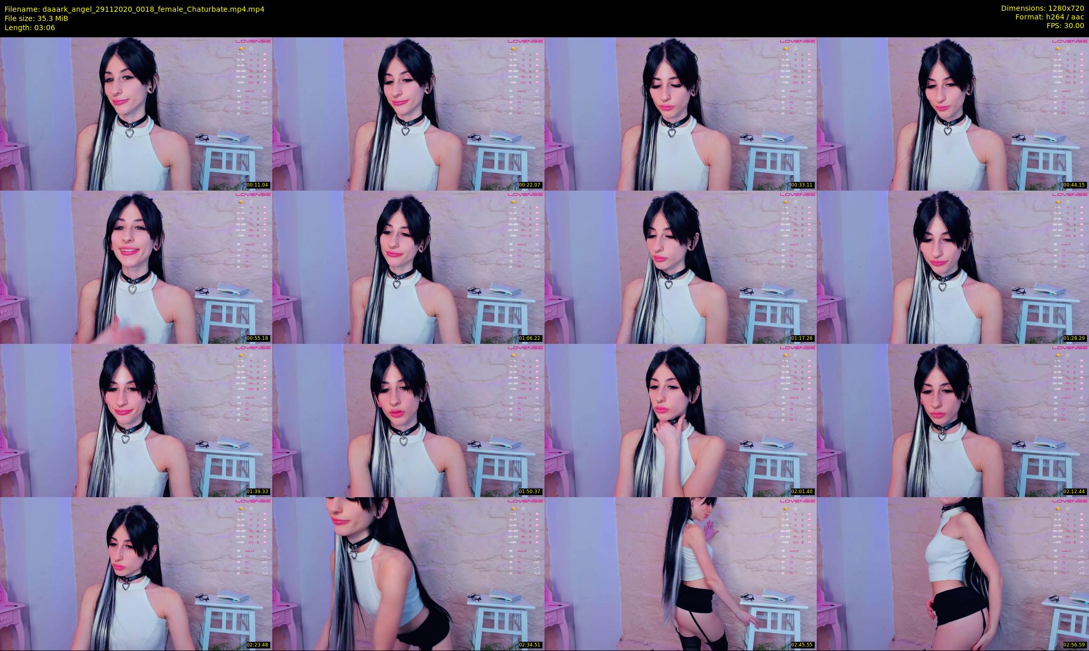 daaark_angel — 4 minute Chaturbate female cam show recording, 720p, Nov 29, 2020
