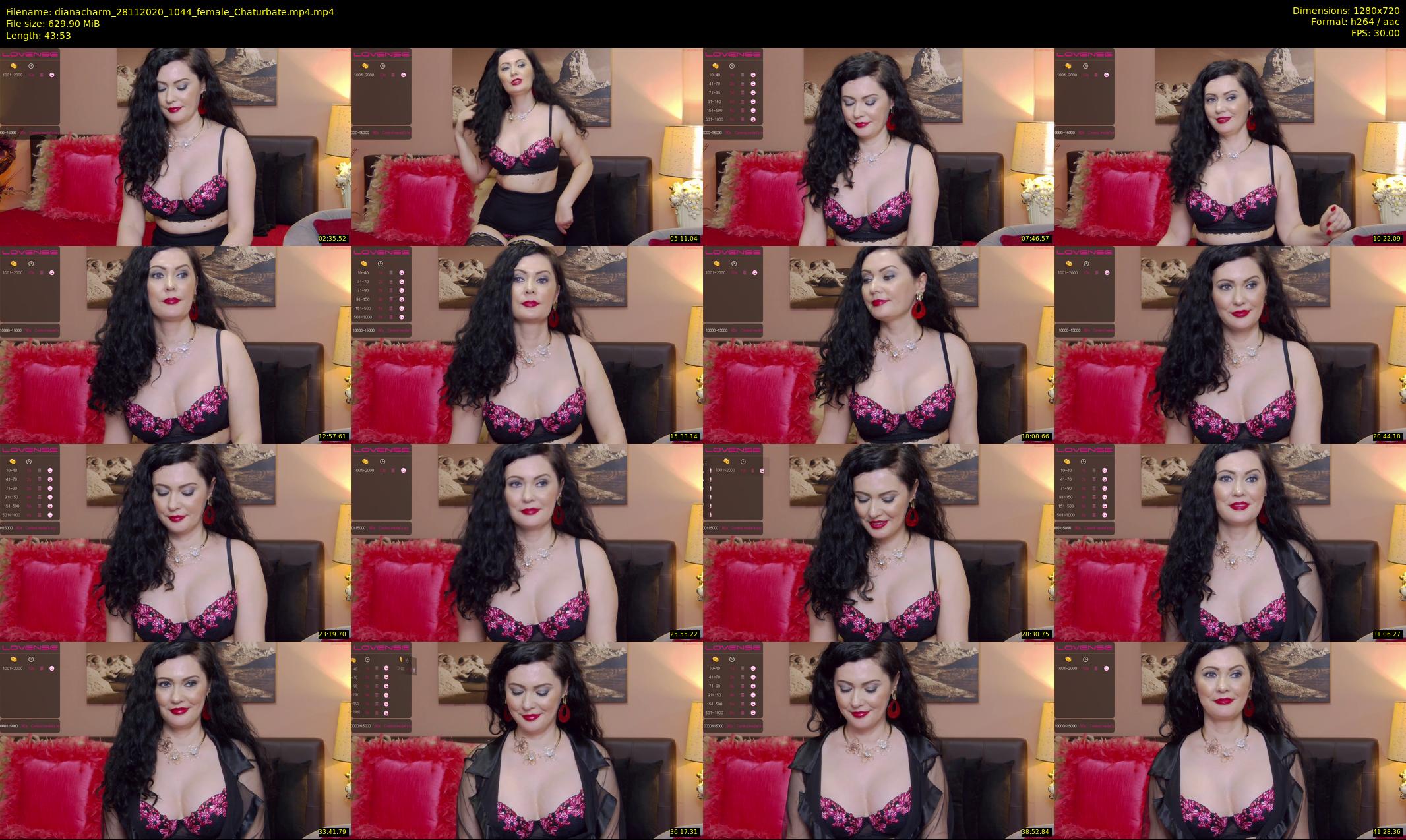 dianacharm — 44 minute Chaturbate female cam show recording, 720p, Nov 28, 2020