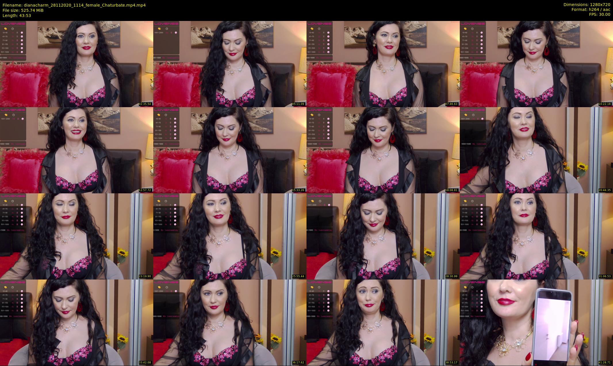 dianacharm — 44 minute Chaturbate female cam show recording, 720p, Nov 28, 2020