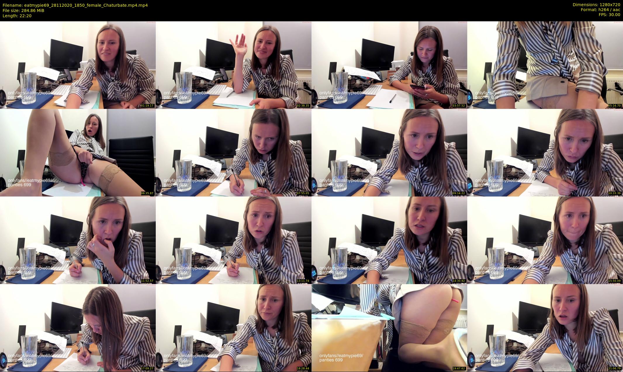eatmypie69 — 23 minute Chaturbate female cam show recording, 720p, Nov 28, 2020
