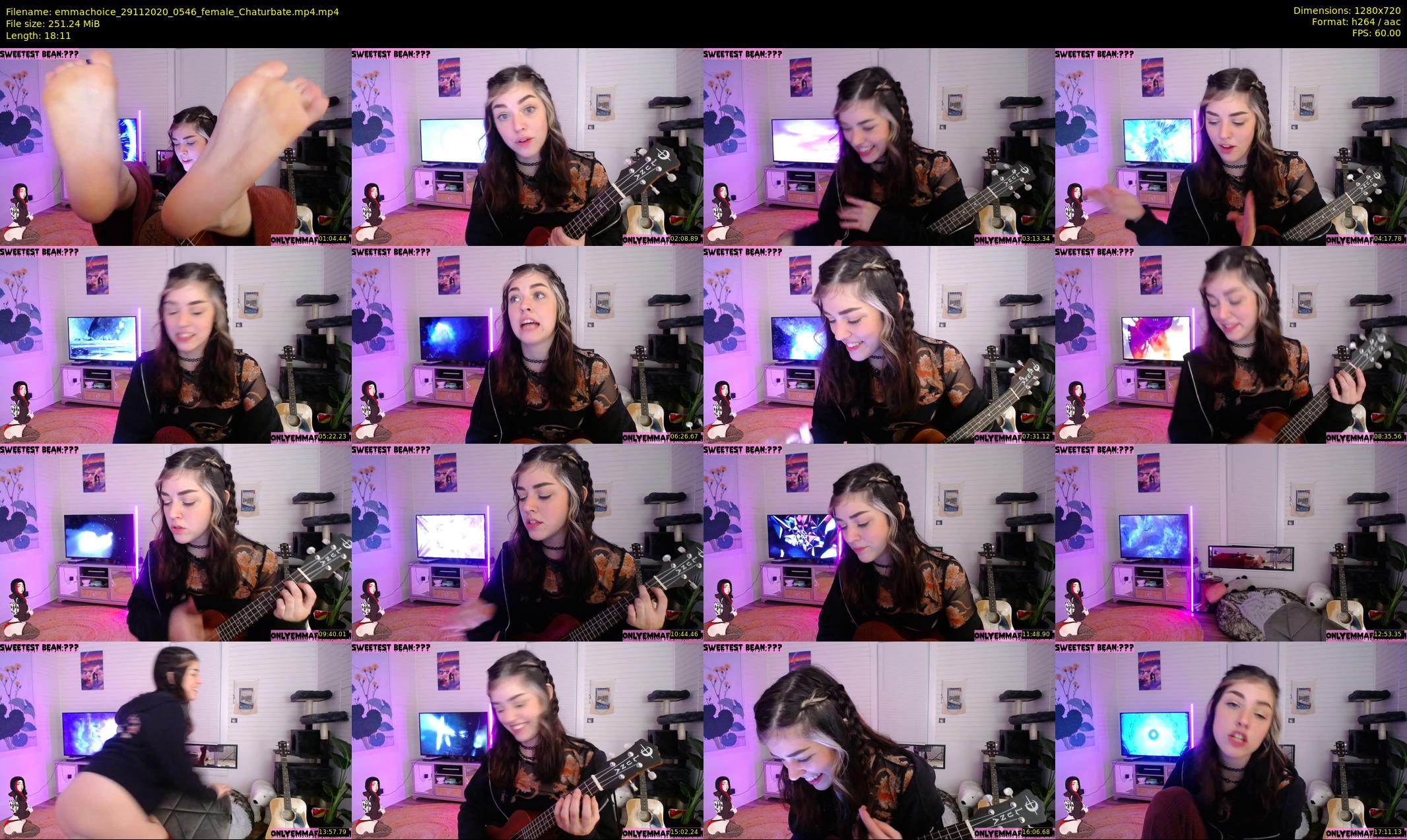 emmachoice — 19 minute Chaturbate female cam show recording, 720p, Nov 29, 2020