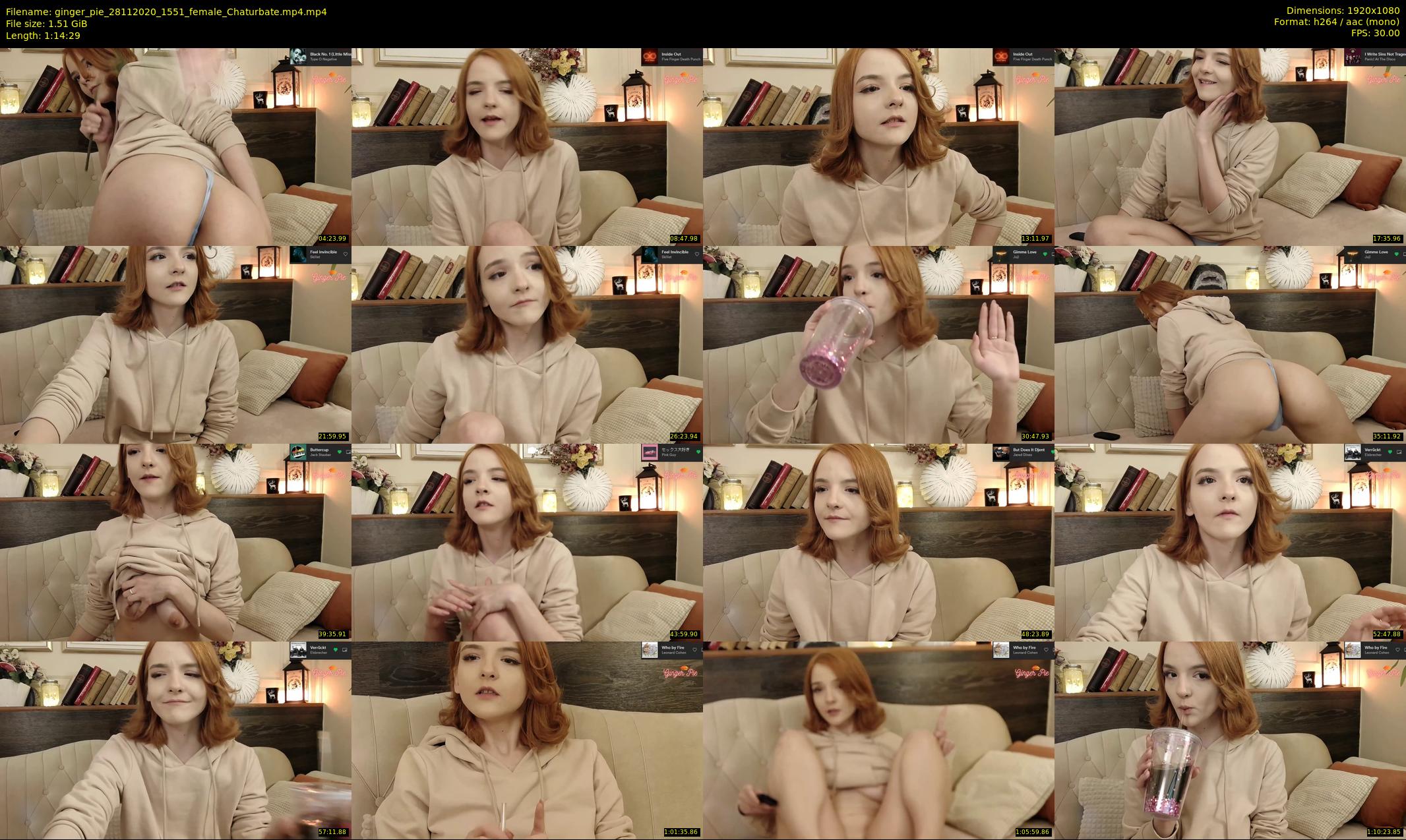 ginger_pie — 75 minute Chaturbate female cam show recording, 1080p, Nov 28, 2020