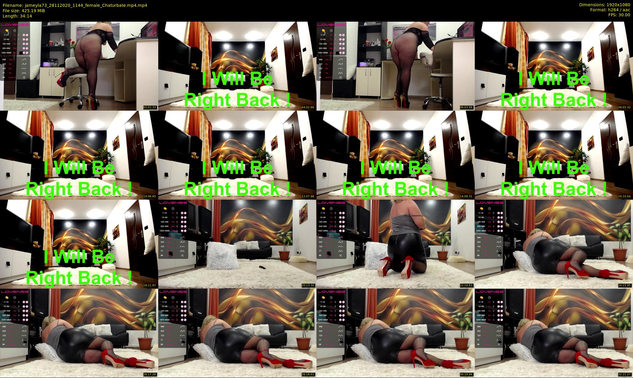 jameyla73 — 35 minute Chaturbate female cam show recording, 1080p, Nov 28, 2020