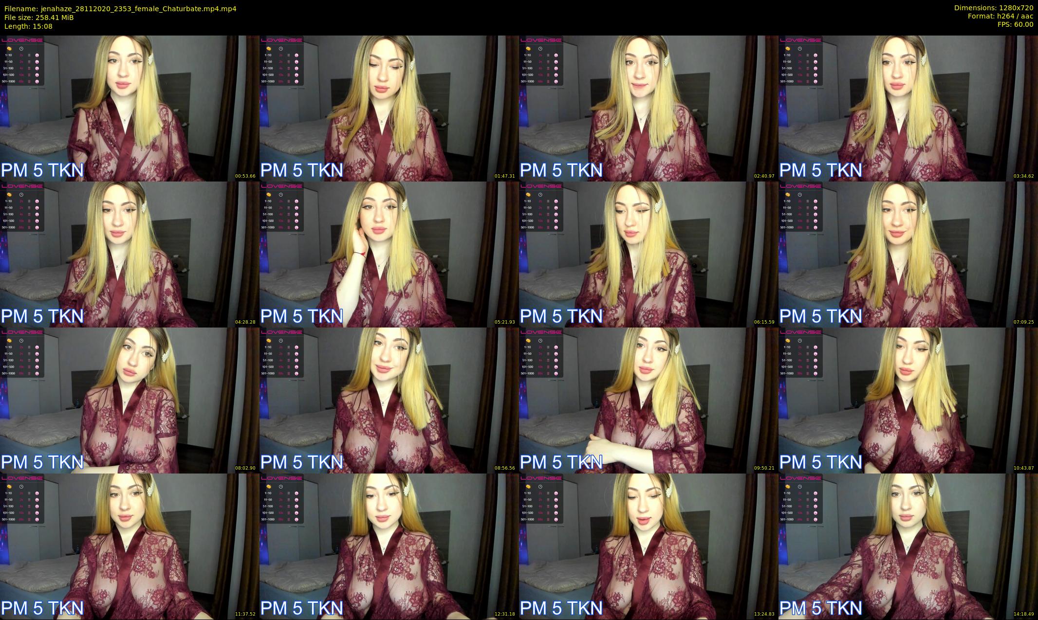 jenahaze — 16 minute Chaturbate female cam show recording, 720p, Nov 28, 2020