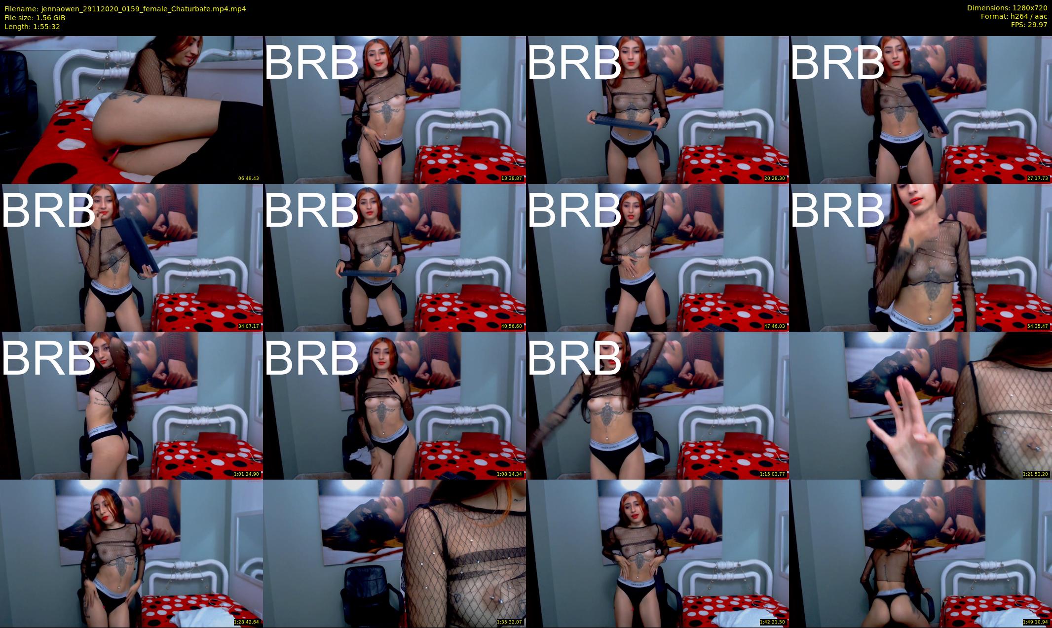 jennaowen — 116 minute Chaturbate female cam show recording, 720p, Nov 29, 2020