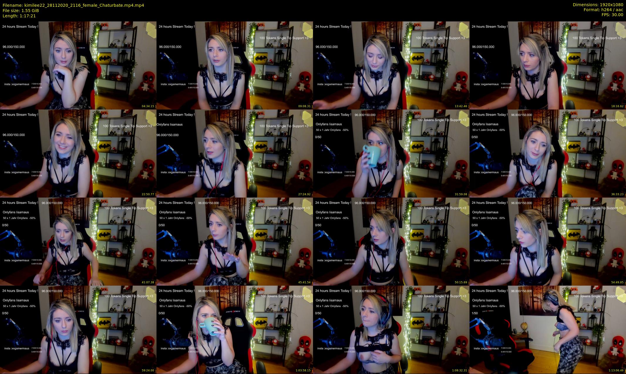 kimilee22 — 78 minute Chaturbate female cam show recording, 1080p, Nov 28, 2020