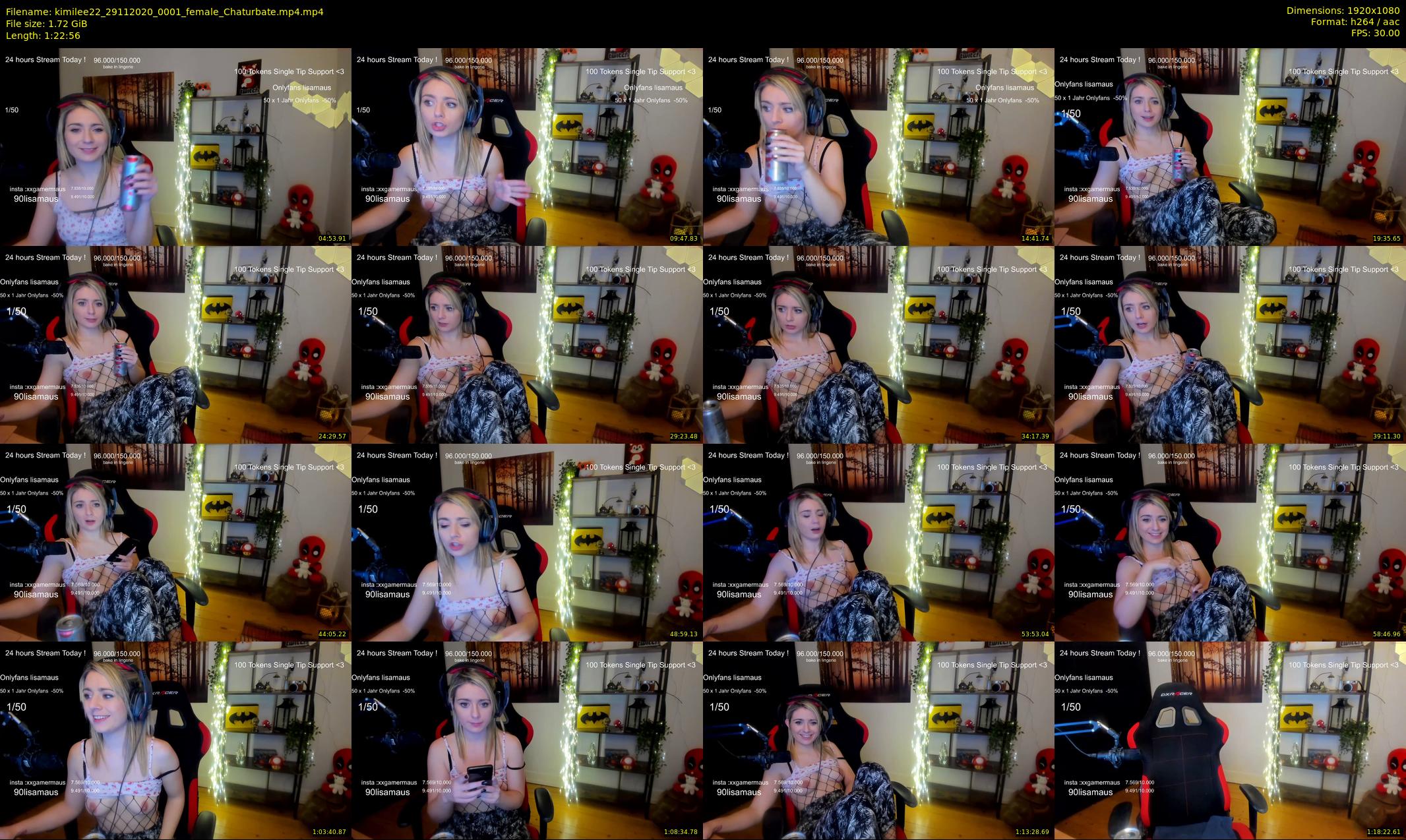 kimilee22 — 83 minute Chaturbate female cam show recording, 1080p, Nov 29, 2020