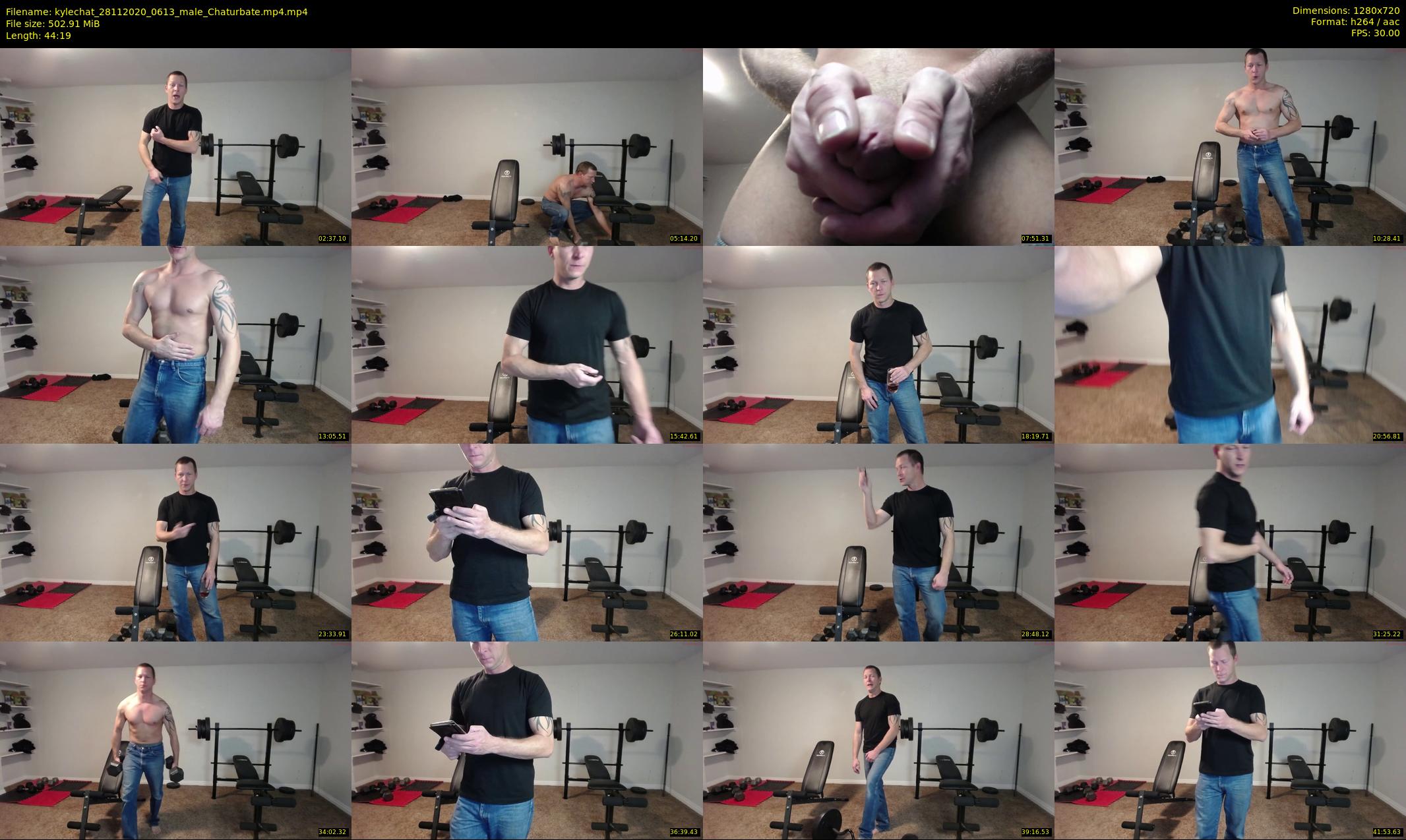 kylechat — 45 minute Chaturbate male cam show recording, 720p, Nov 28, 2020