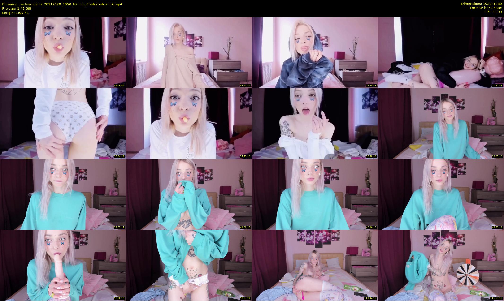 melissaallens — 70 minute Chaturbate female cam show recording, 1080p, Nov 28, 2020