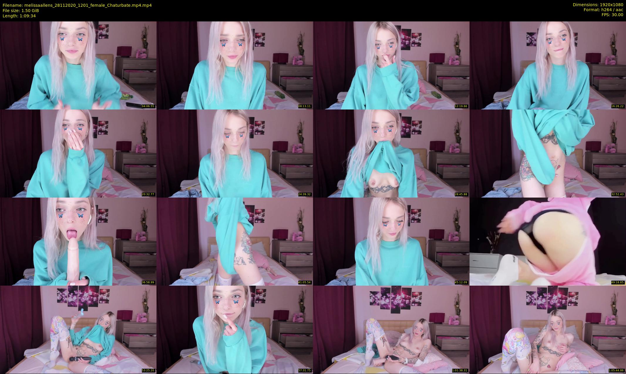 melissaallens — 70 minute Chaturbate female cam show recording, 1080p, Nov 28, 2020