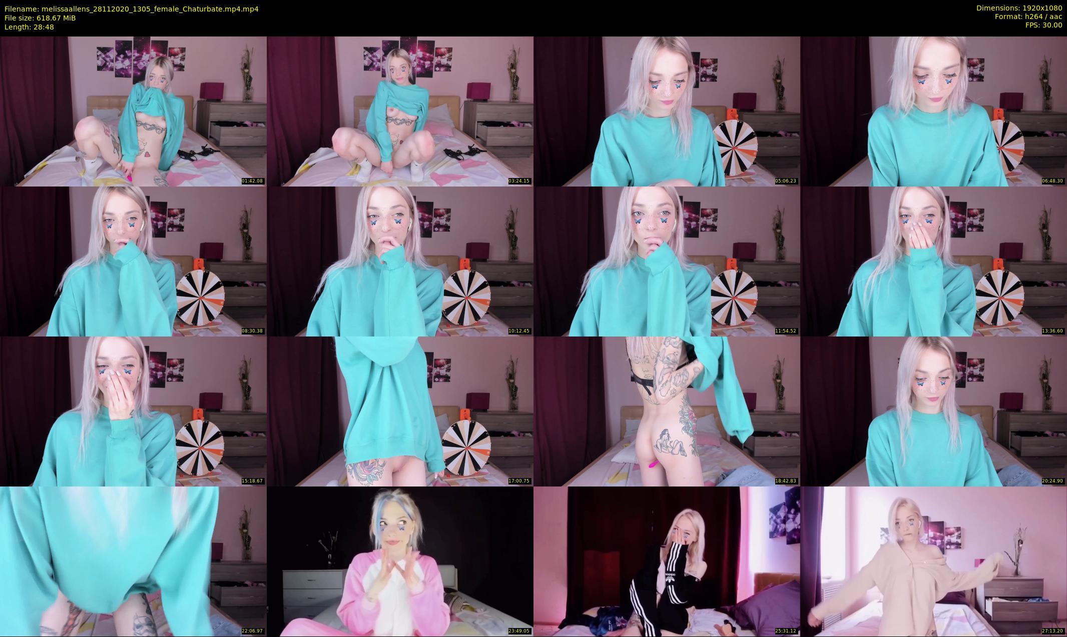 melissaallens — 29 minute Chaturbate female cam show recording, 1080p, Nov 28, 2020