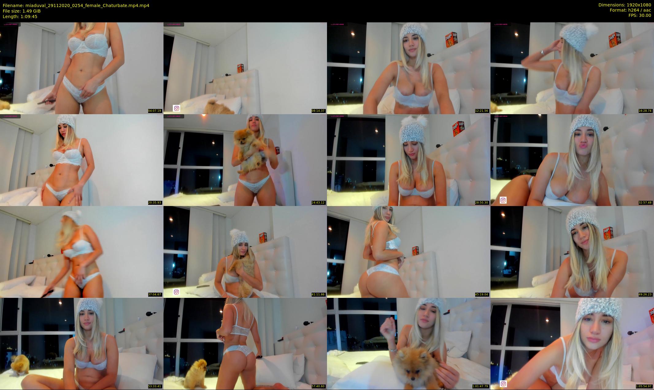 miaduval — 70 minute Chaturbate female cam show recording, 1080p, Nov 29, 2020