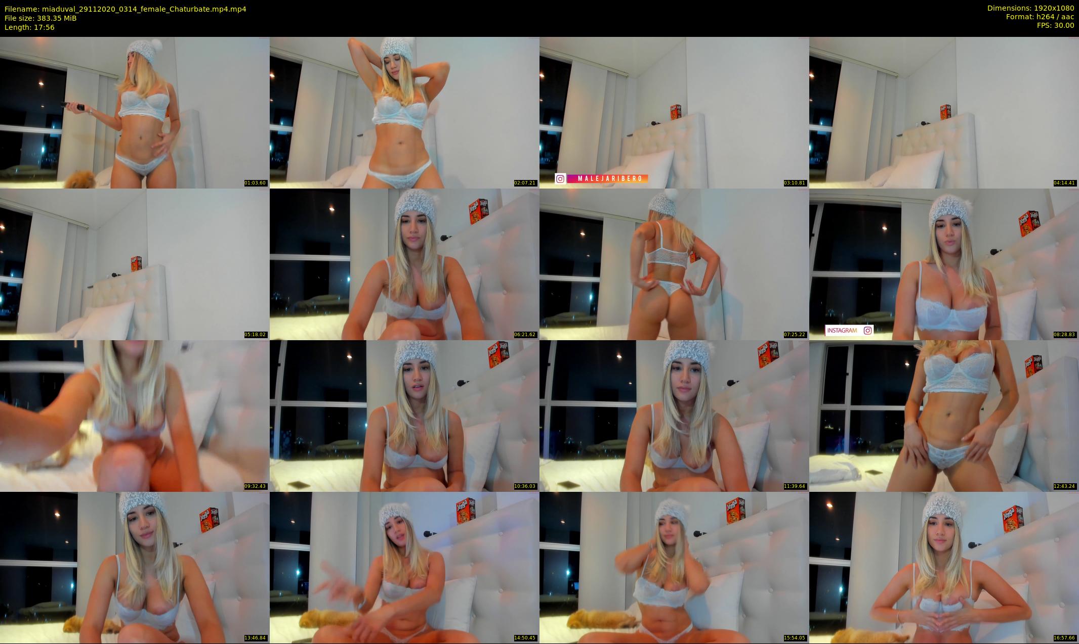 miaduval — 18 minute Chaturbate female cam show recording, 1080p, Nov 29, 2020