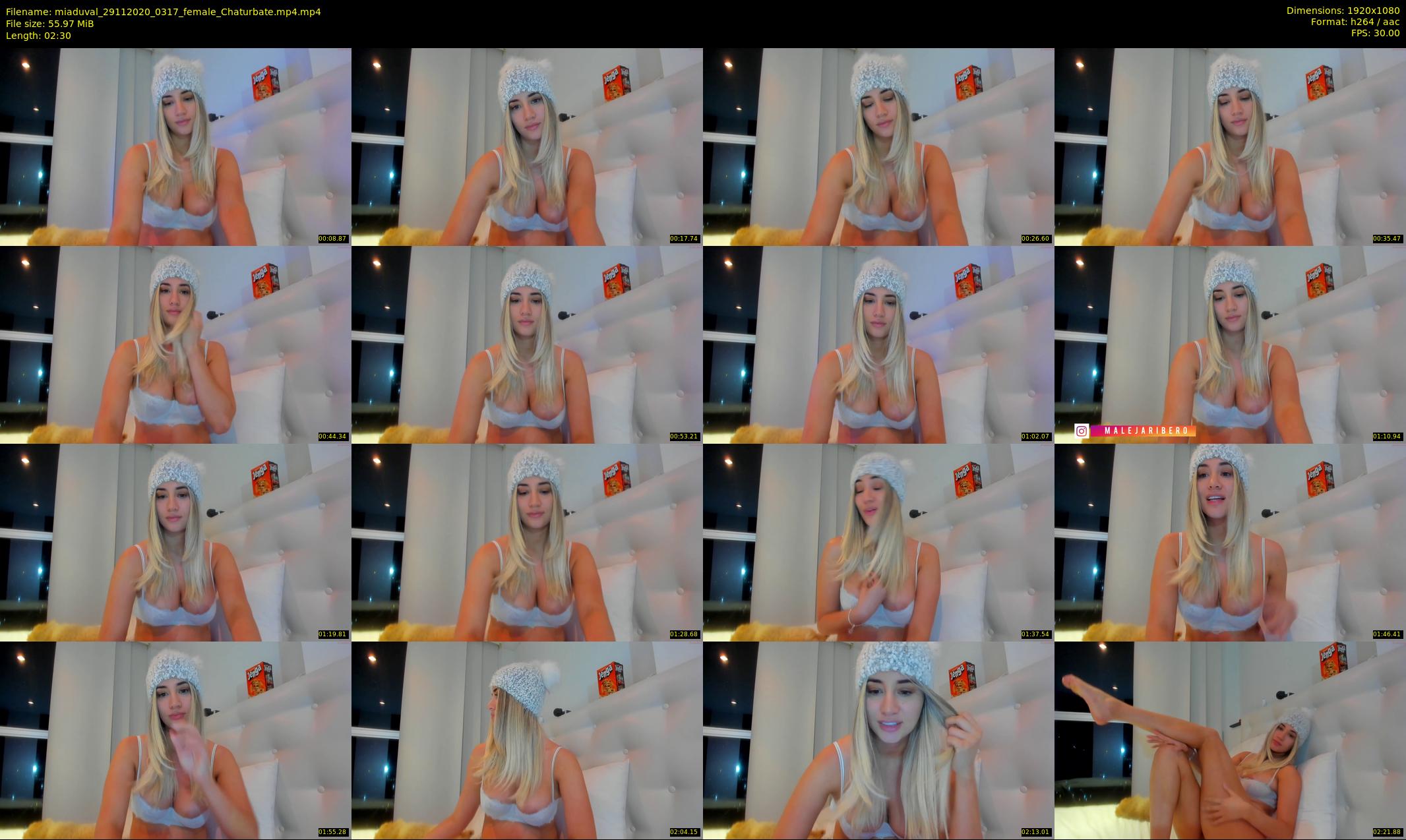 miaduval — 3 minute Chaturbate female cam show recording, 1080p, Nov 29, 2020
