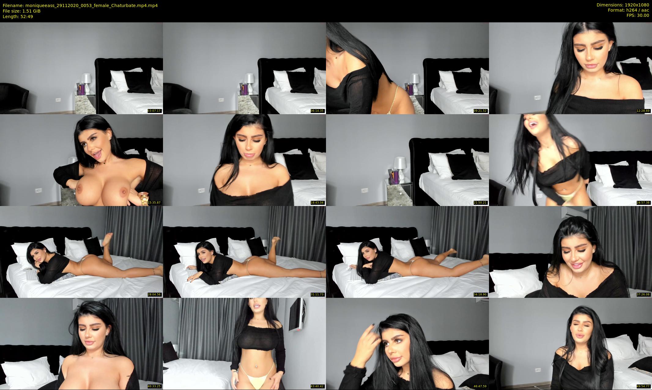 moniqueeass — 53 minute Chaturbate female cam show recording, 1080p, Nov 29, 2020