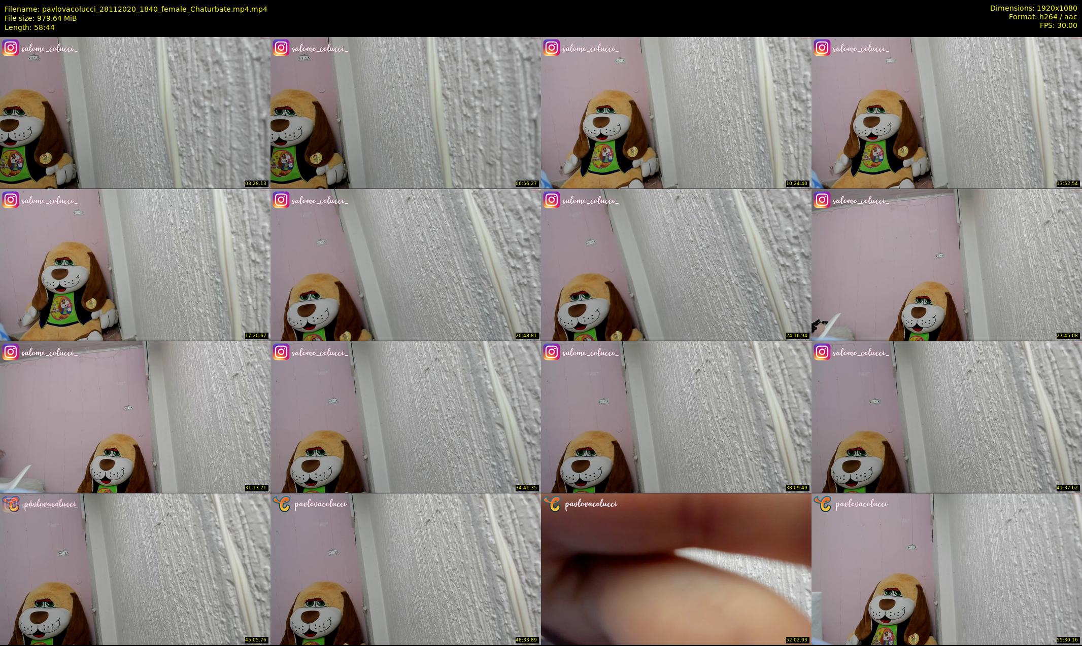 pavlovacolucci — 59 minute Chaturbate female cam show recording, 1080p, Nov 28, 2020