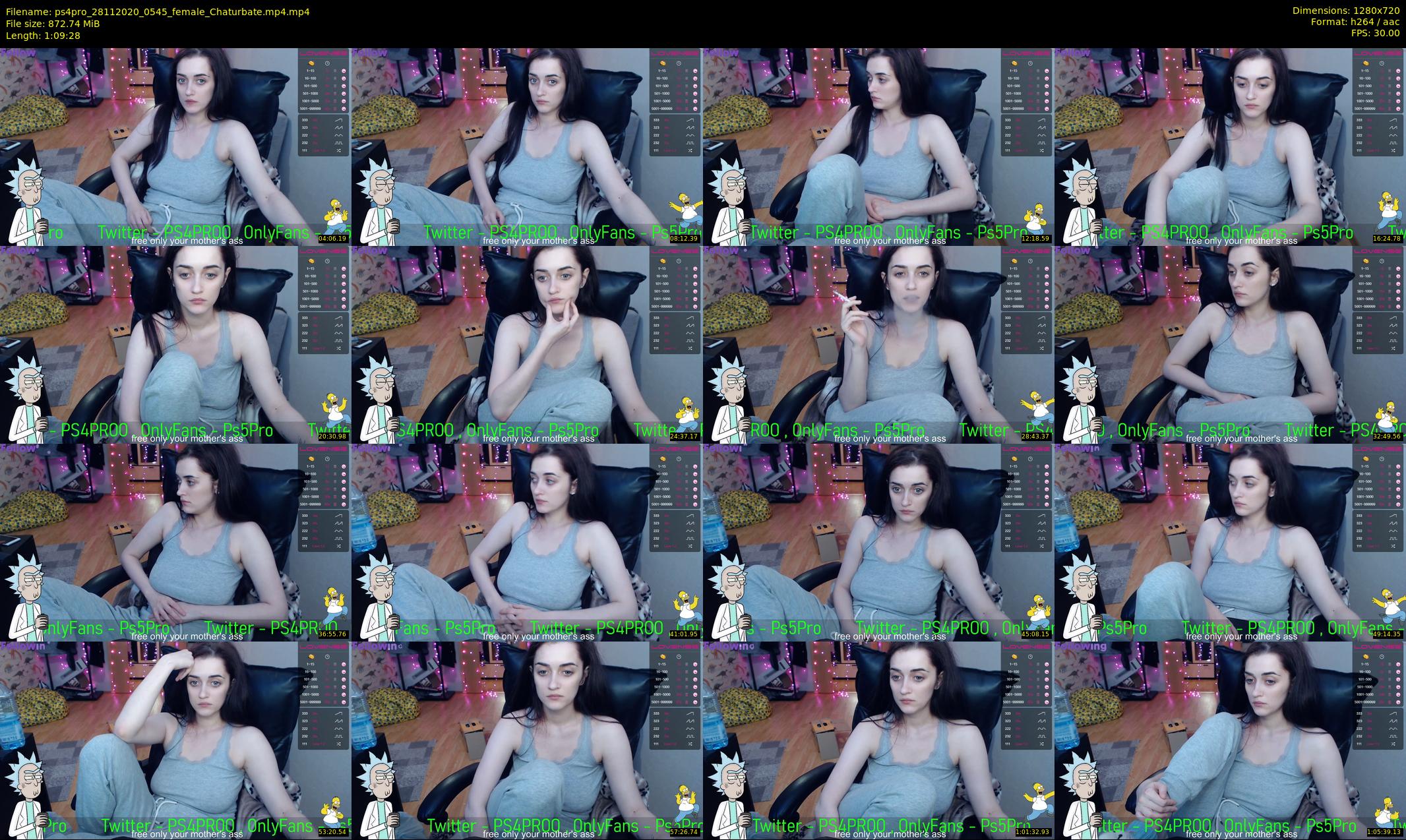 ps4pro — 70 minute Chaturbate female cam show recording, 720p, Nov 28, 2020