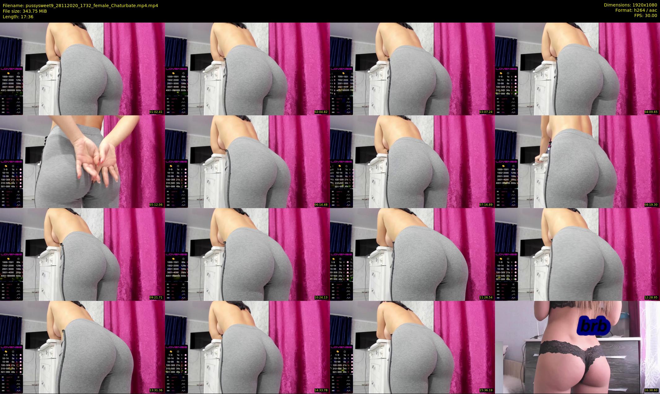 pussysweet9 — 18 minute Chaturbate female cam show recording, 1080p, Nov 28, 2020