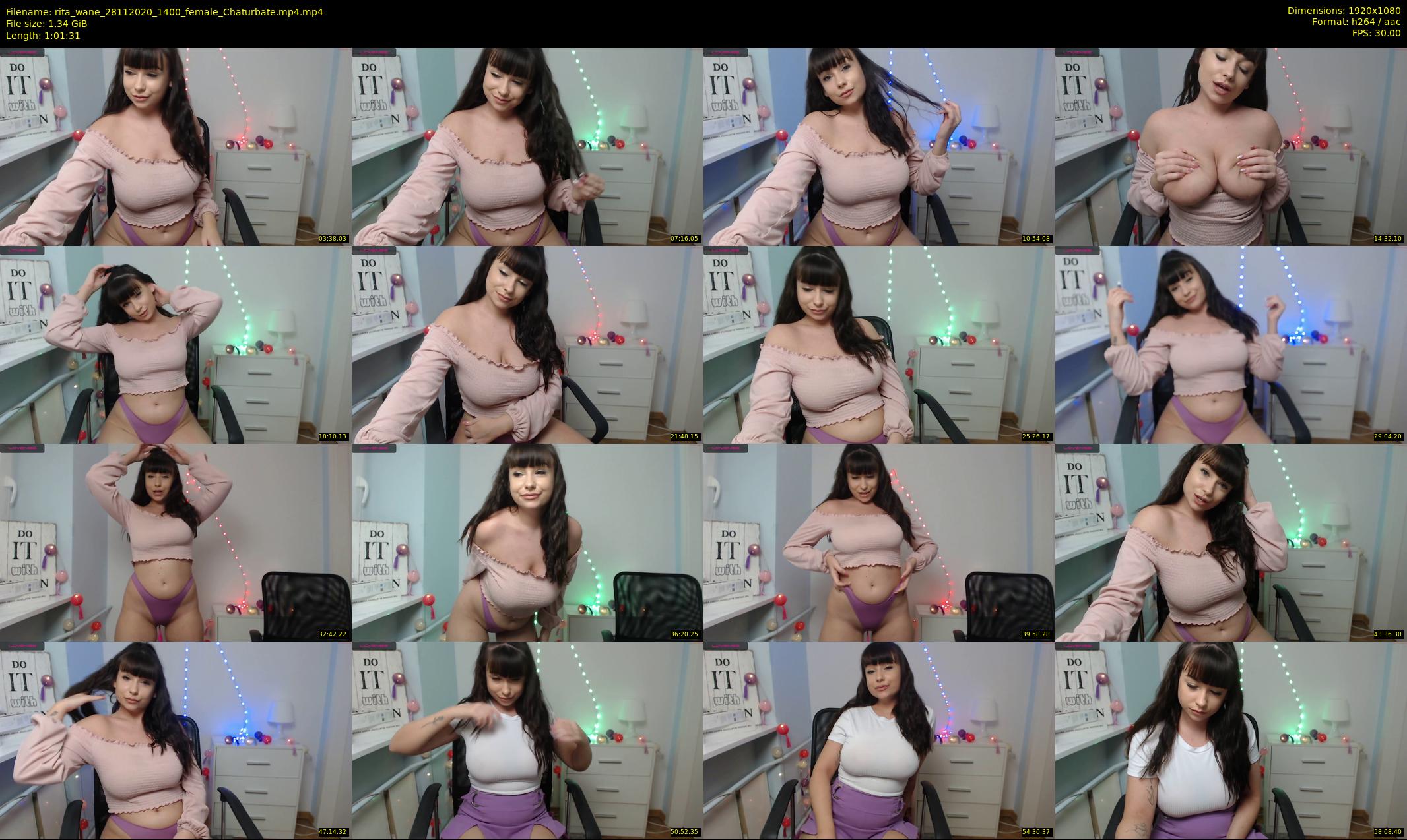 rita_wane — 62 minute Chaturbate female cam show recording, 1080p, Nov 28, 2020