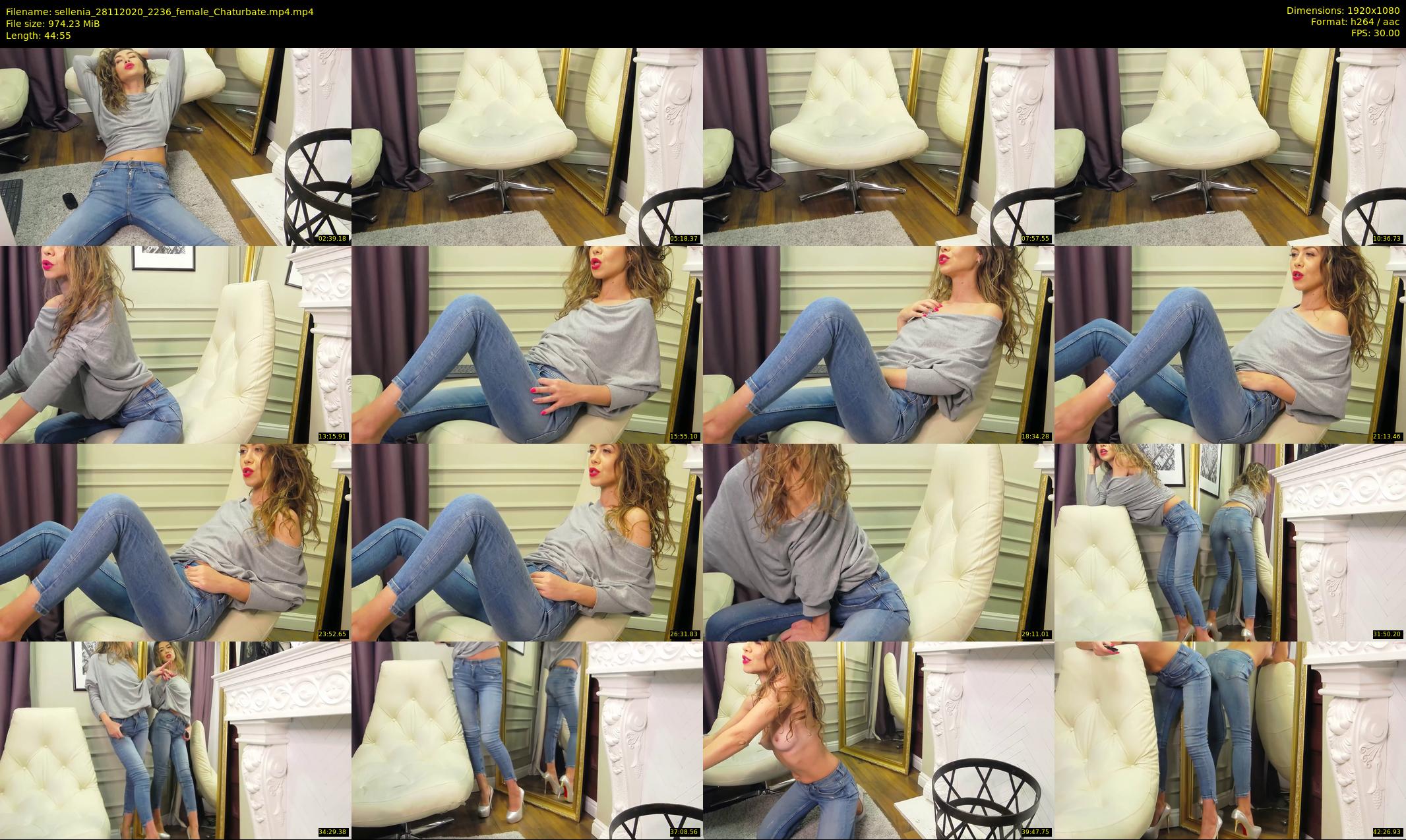 sellenia — 45 minute Chaturbate female cam show recording, 1080p, Nov 28, 2020