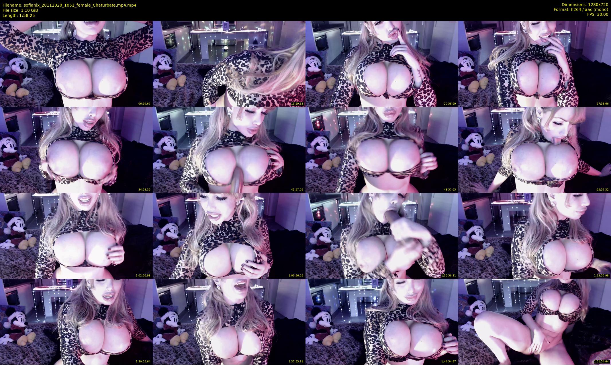 sofianix — 119 minute Chaturbate female cam show recording, 720p, Nov 28, 2020
