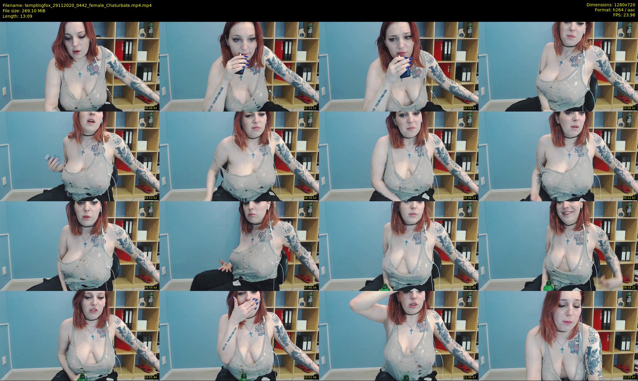 temptingfox — 14 minute Chaturbate female cam show recording, 720p, Nov 29, 2020