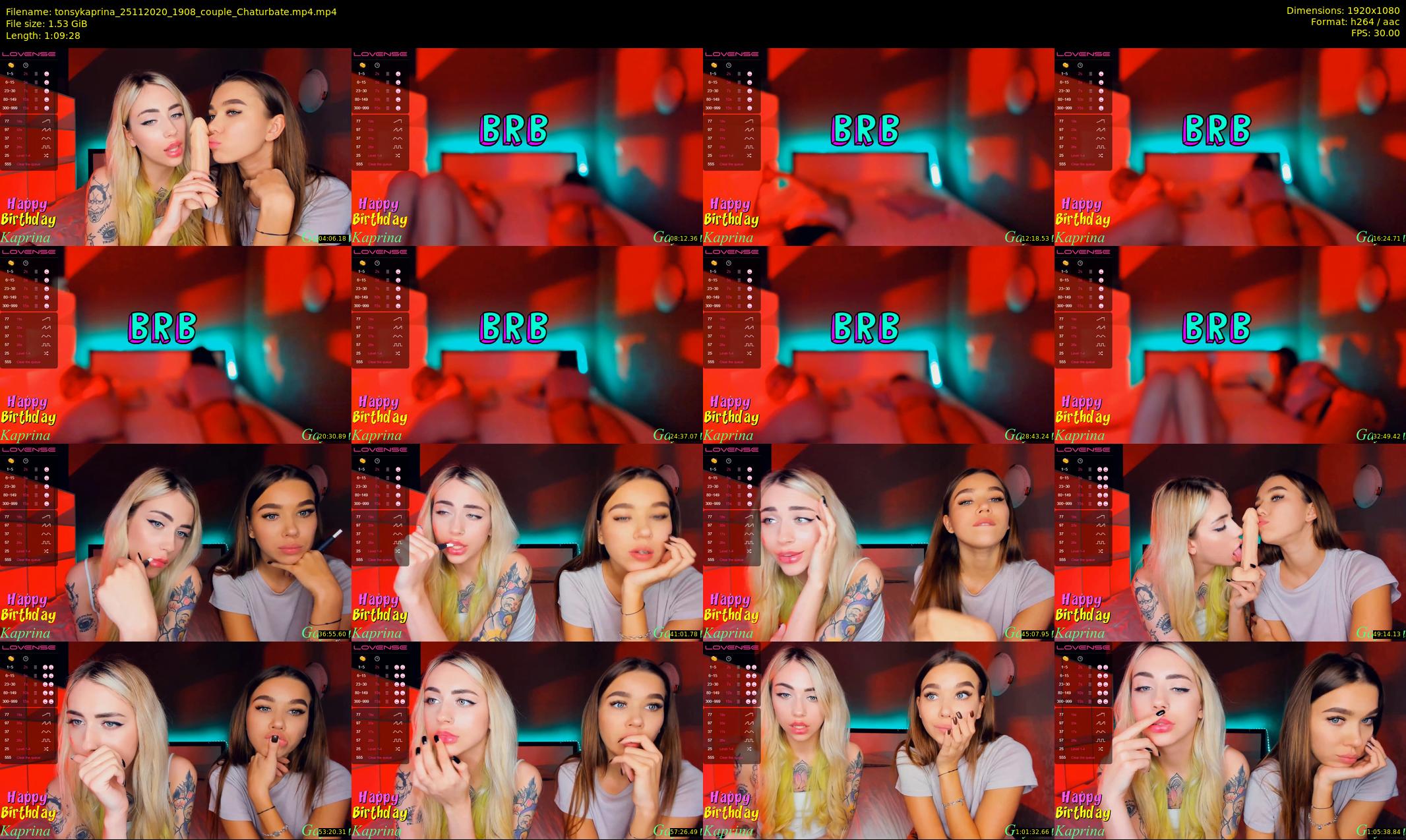 tonsykaprina — 70 minute Chaturbate couple cam show recording, 1080p, Nov 25, 2020
