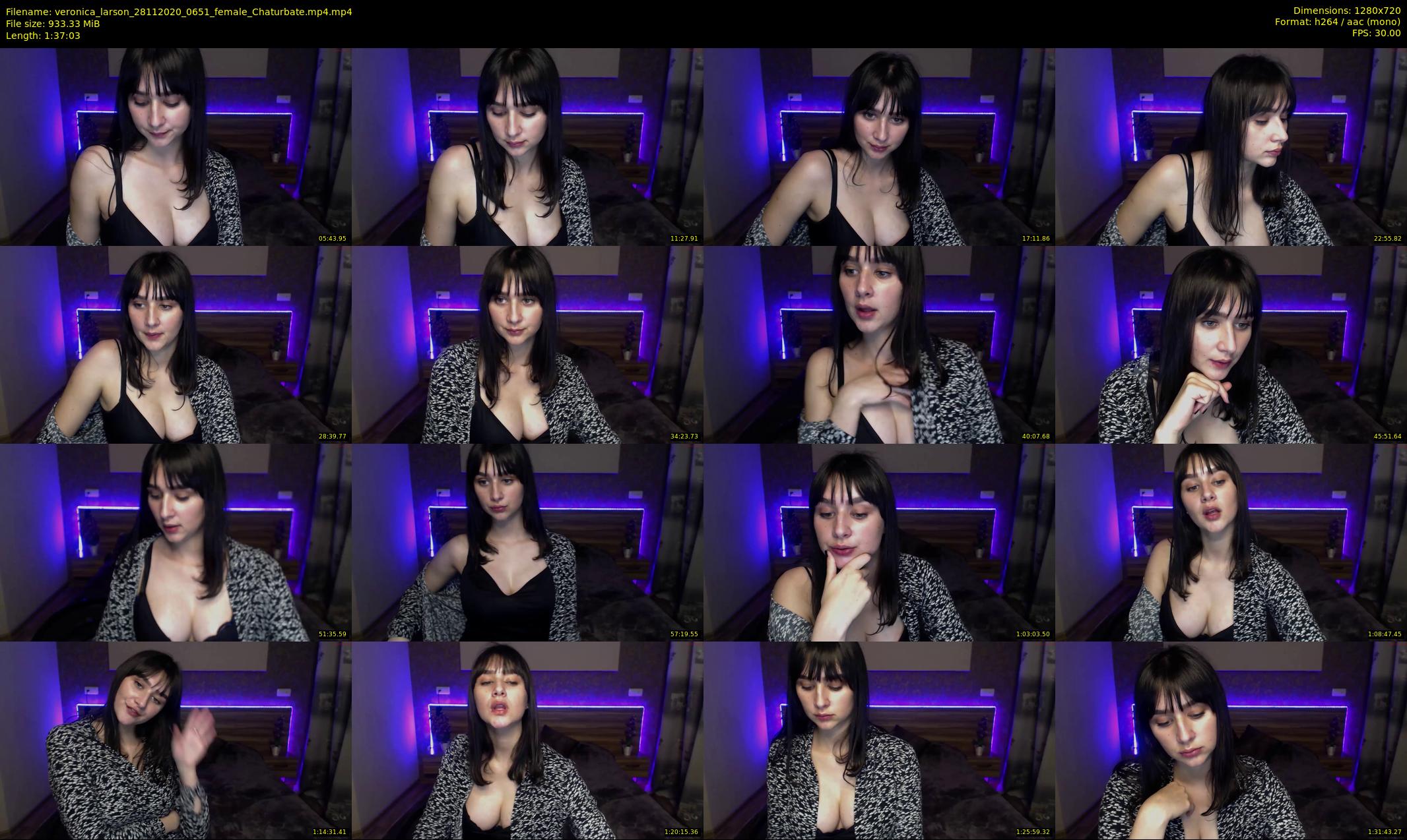 veronica_larson — 98 minute Chaturbate female cam show recording, 720p, Nov 28, 2020