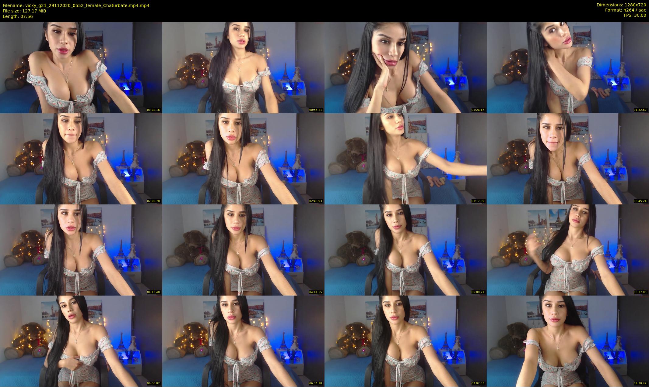 vicky_g21 — 8 minute Chaturbate female cam show recording, 720p, Nov 29, 2020