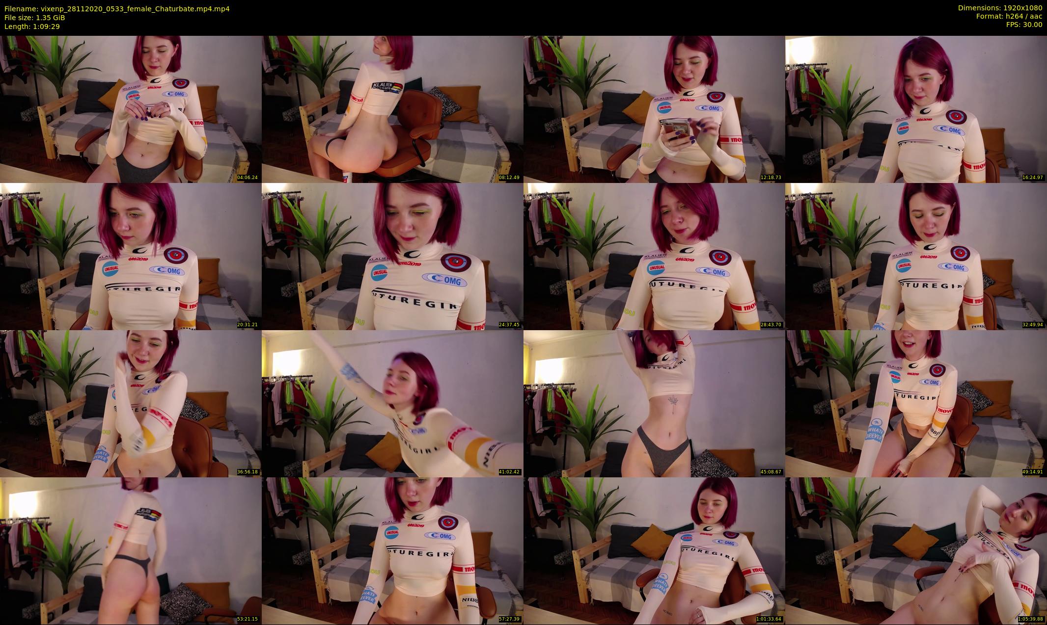 vixenp — 70 minute Chaturbate female cam show recording, 1080p, Nov 28, 2020