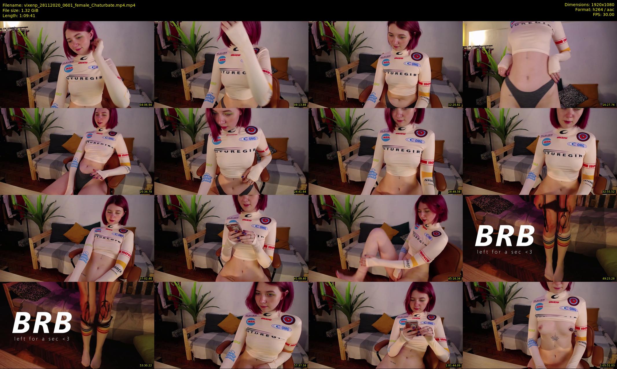 vixenp — 70 minute Chaturbate female cam show recording, 1080p, Nov 28, 2020