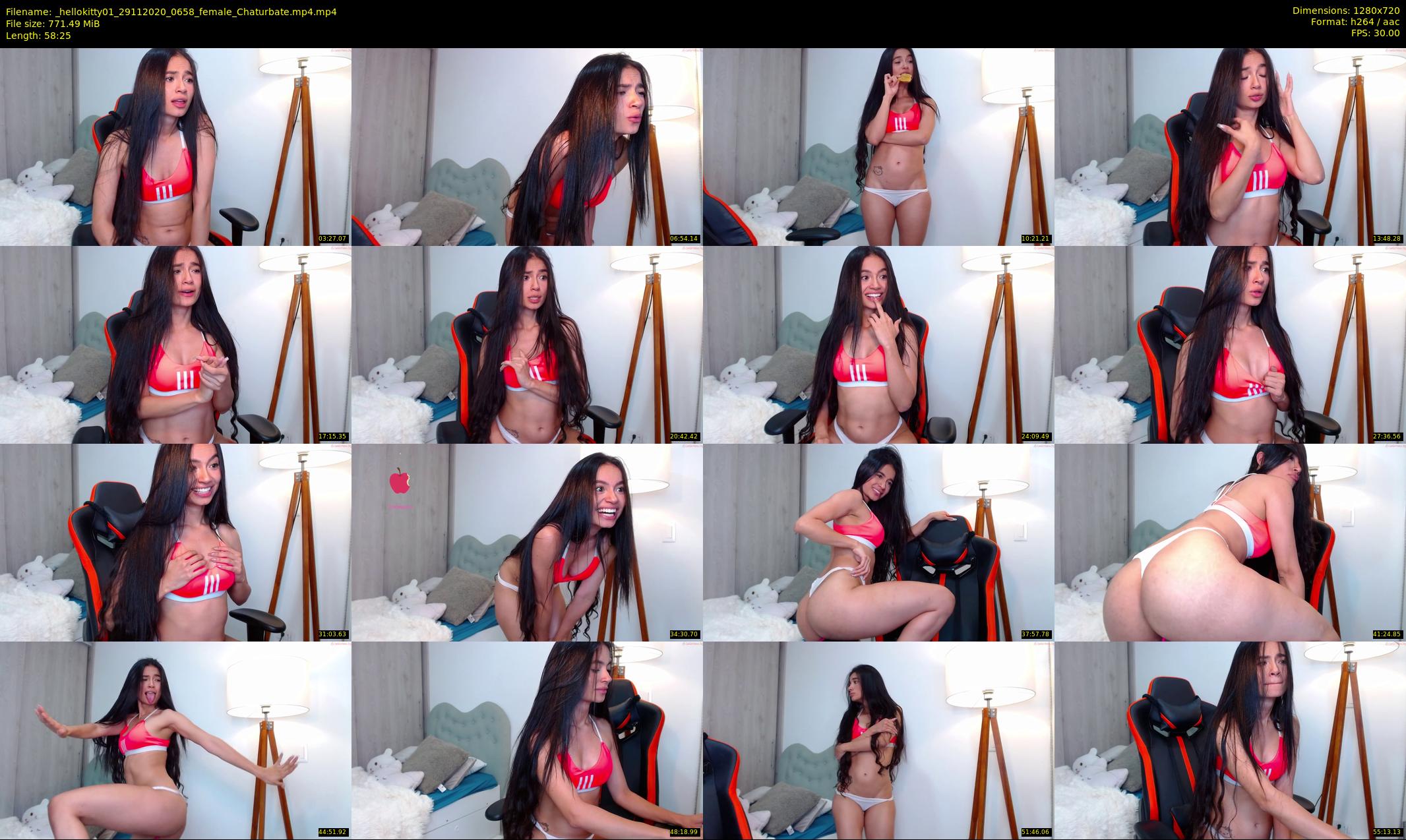 _hellokitty01 — 59 minute Chaturbate female cam show recording, 720p, Nov 29, 2020