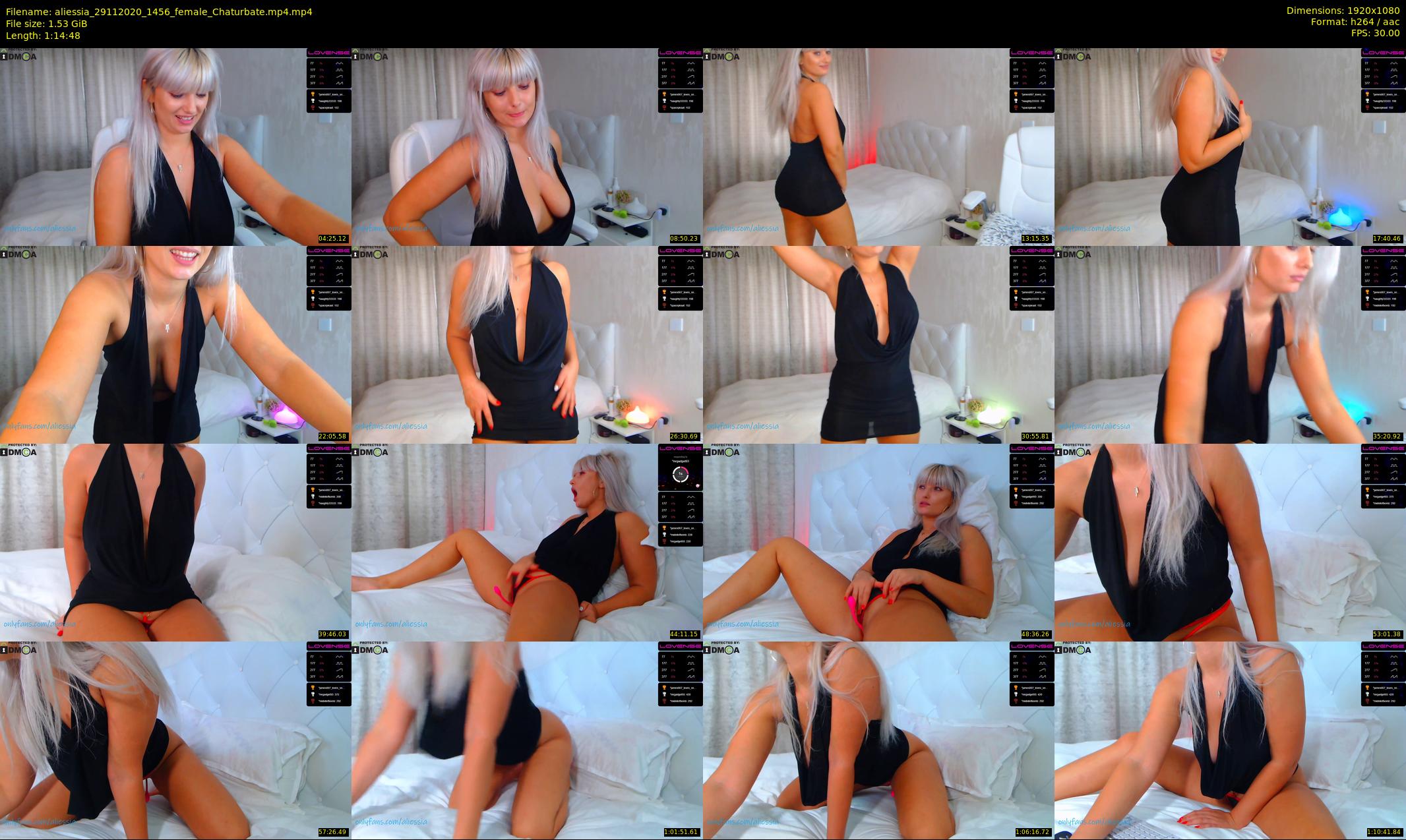 aliessia — 75 minute Chaturbate female cam show recording, 1080p, Nov 29, 2020